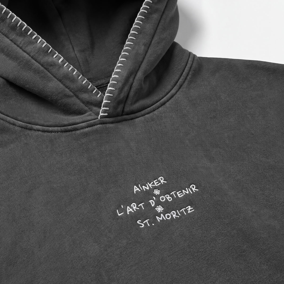 1117 Black Hoodie - detail