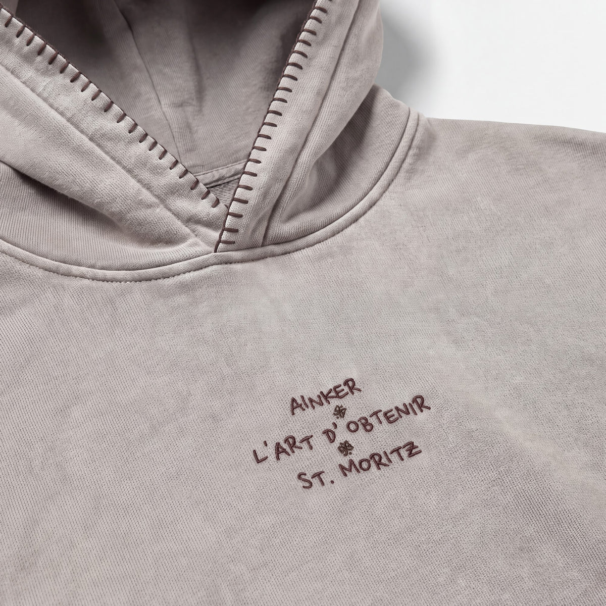 1117 Light Gray Hoodie - detail