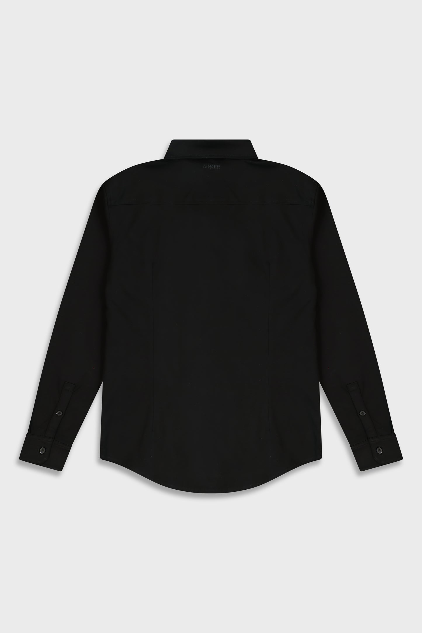 Black Mercerize 642 Button Shirt