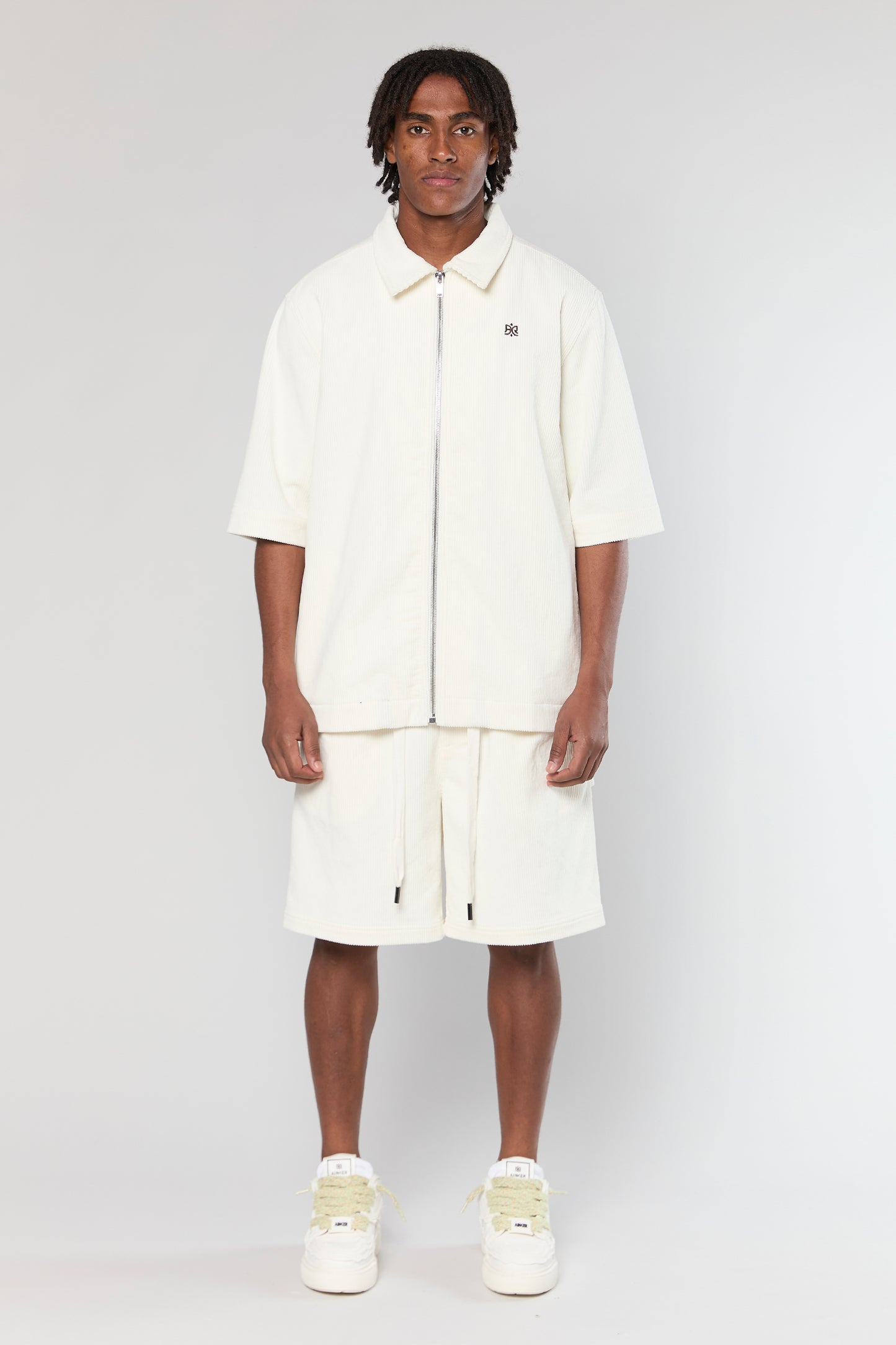 Wash Corduroy 708 White Short