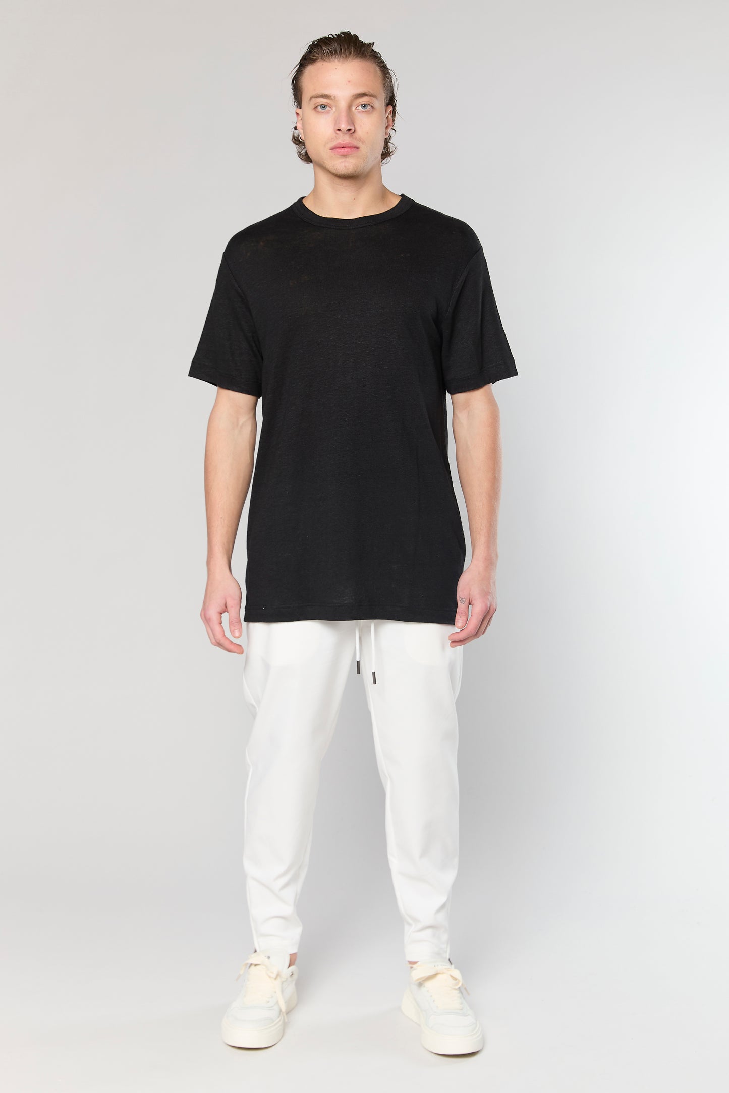 Black Linen 718 T-SHIRT