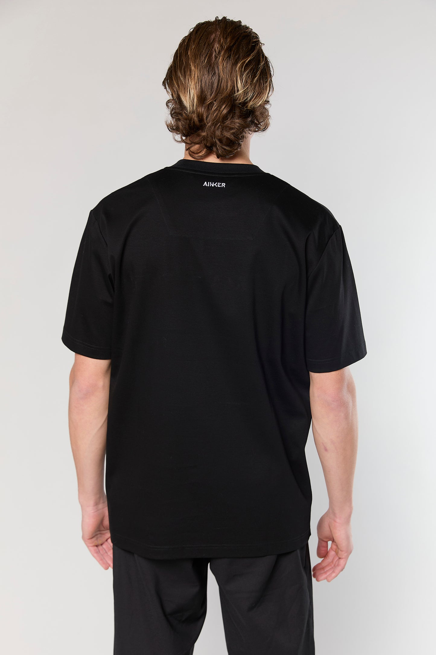 Mercerized 744 Black T-Shirt