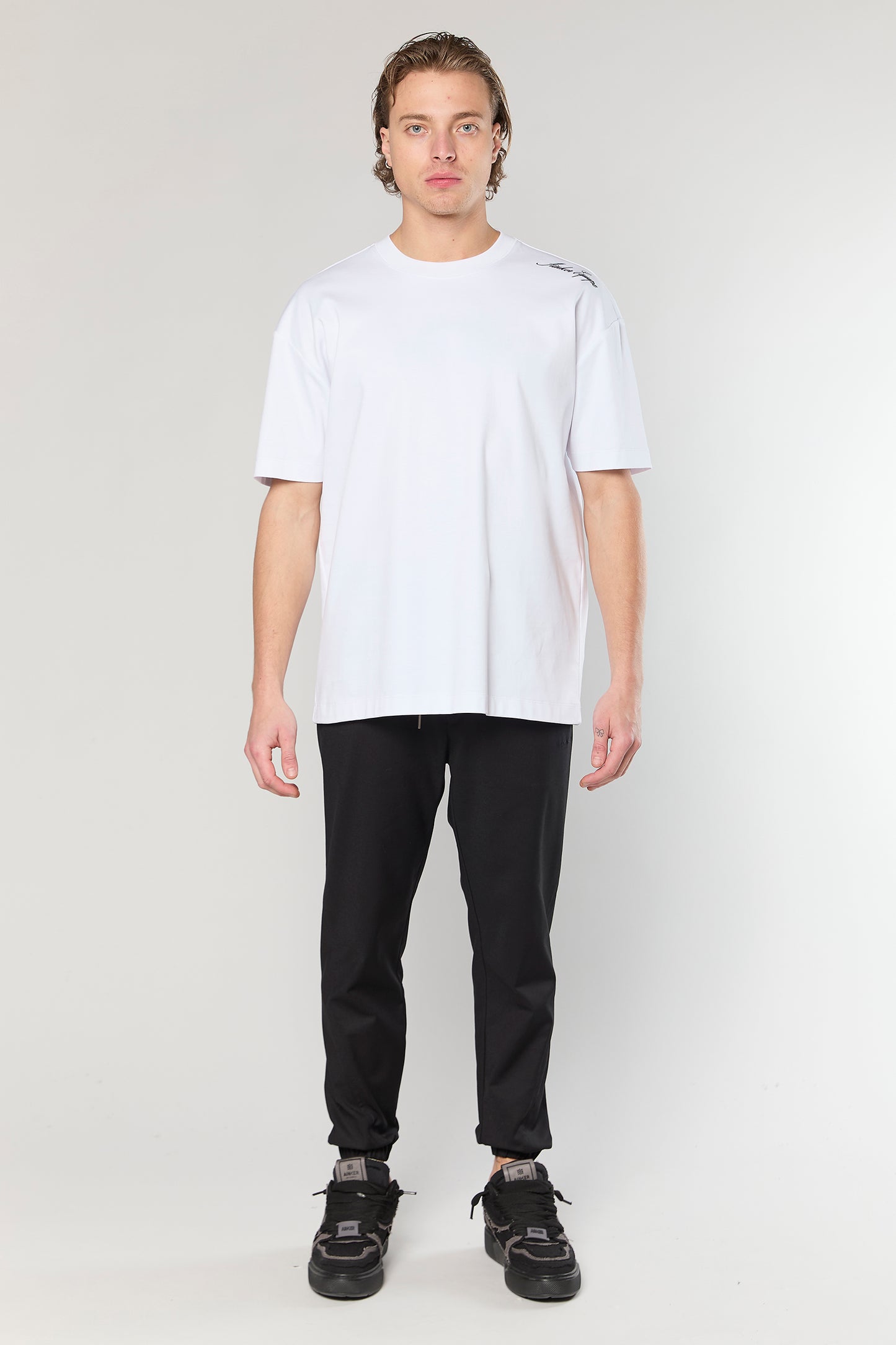 Mercerized 747 White T-Shirt