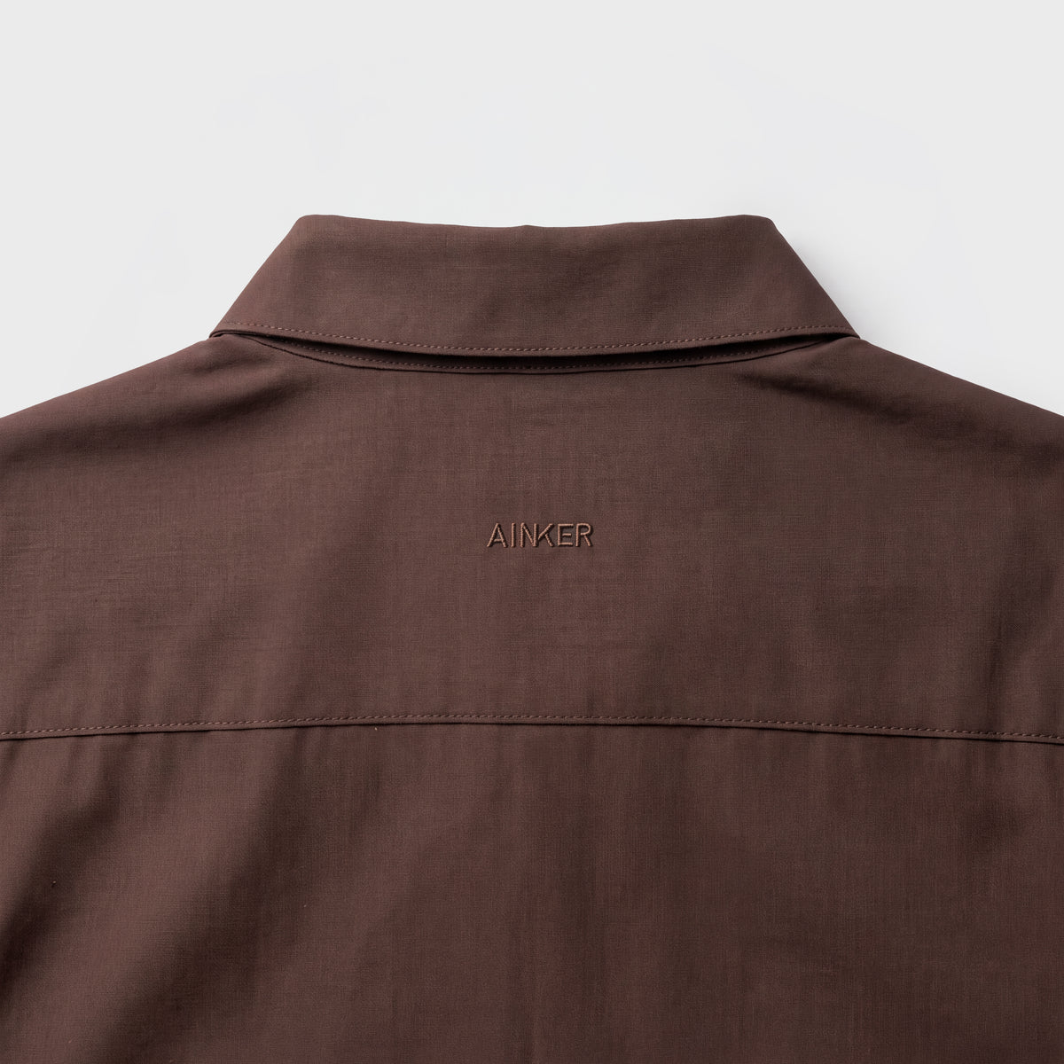 Wool Blend 1081 Brown Shirt