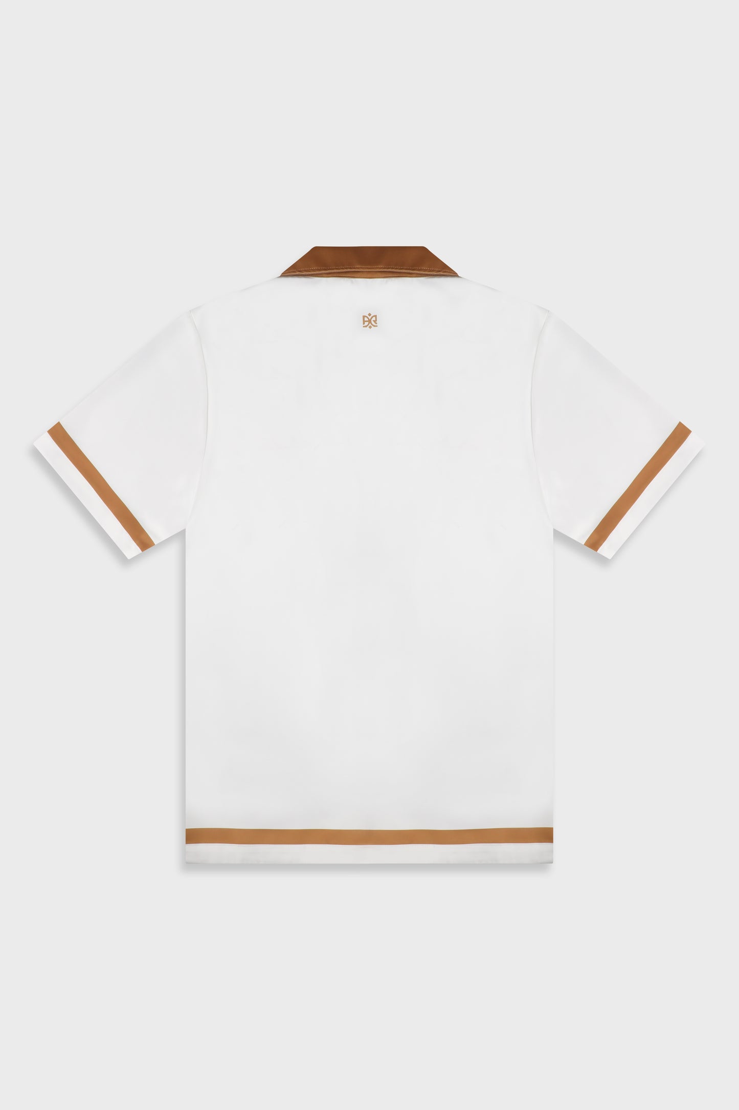 Satin 841 White/Orange Shirt