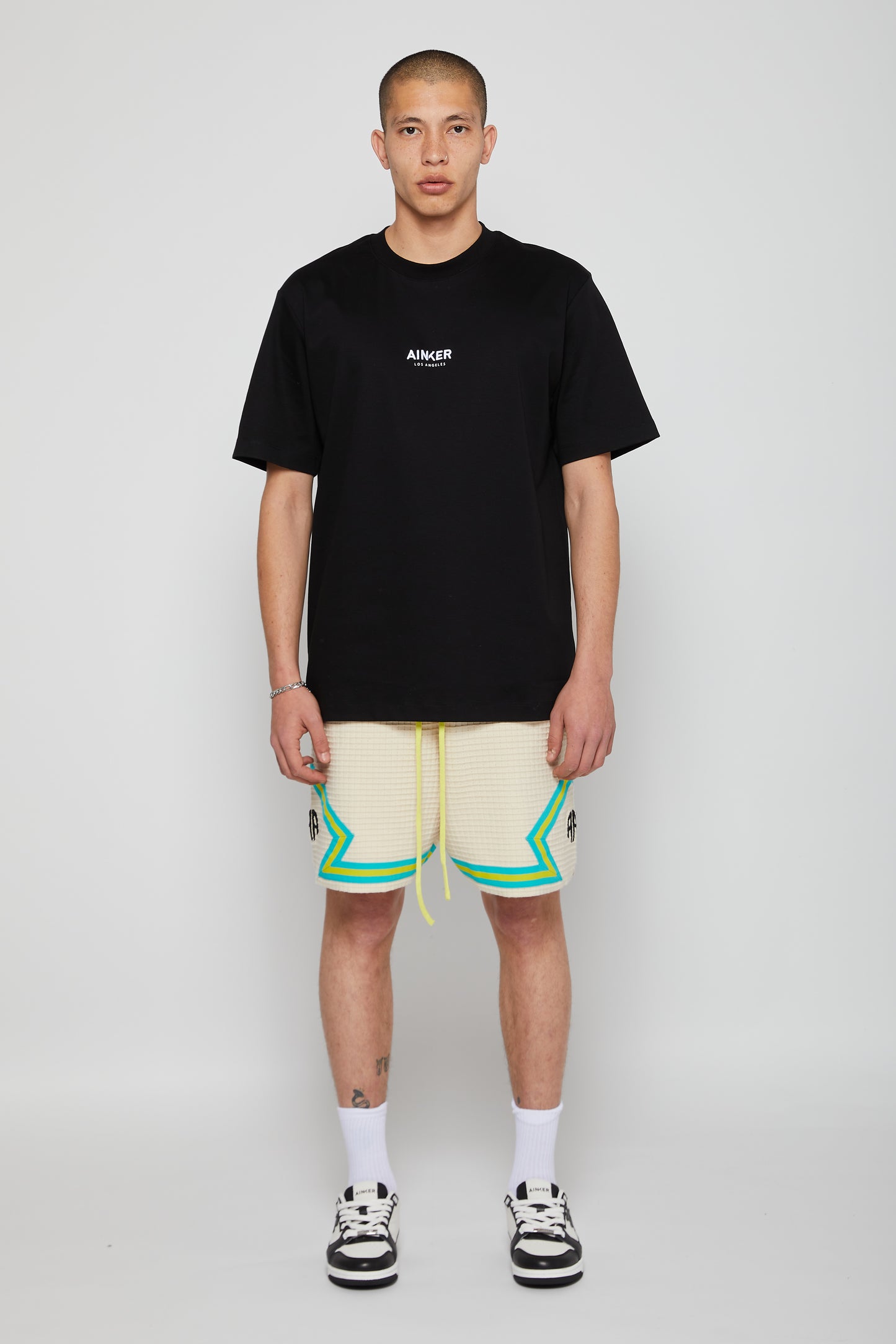 Ainker BLACK MERCERISE T-SHIRT