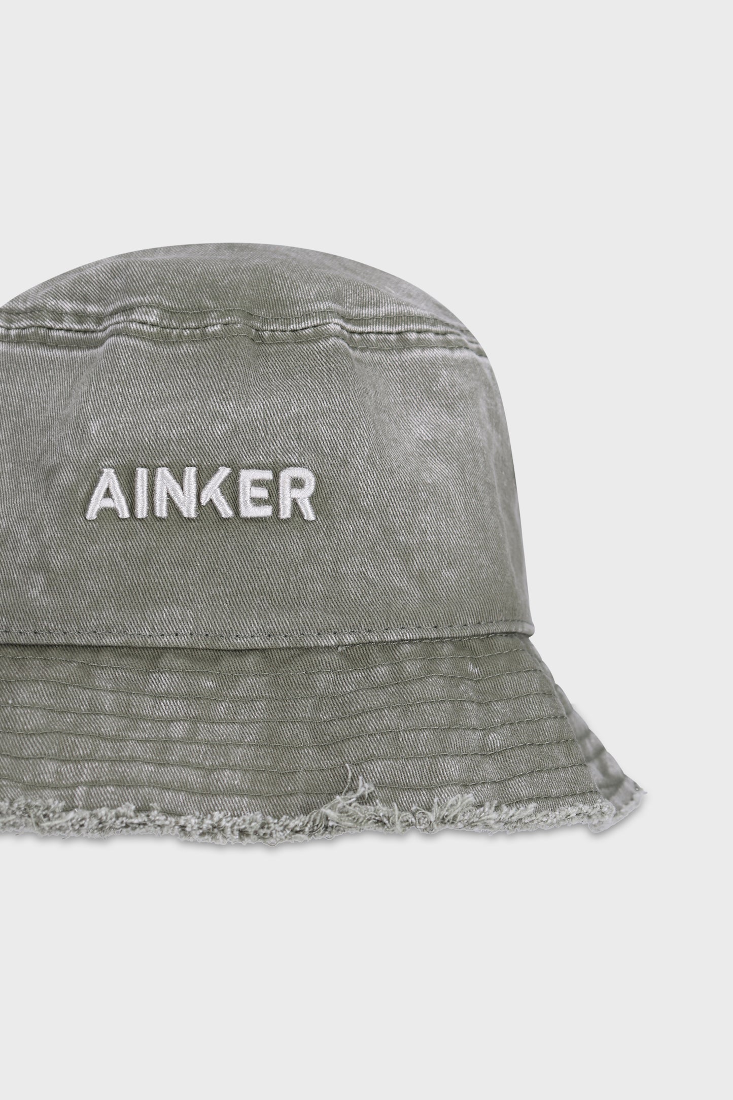 867 Wash Green Cotton Bucket Hat