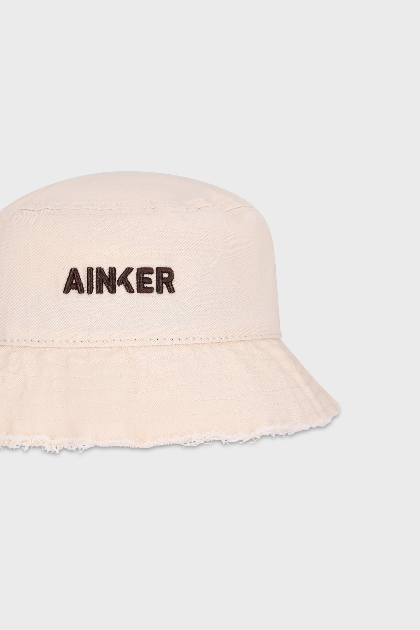 867 Wash Off-White Cotton Bucket Hat