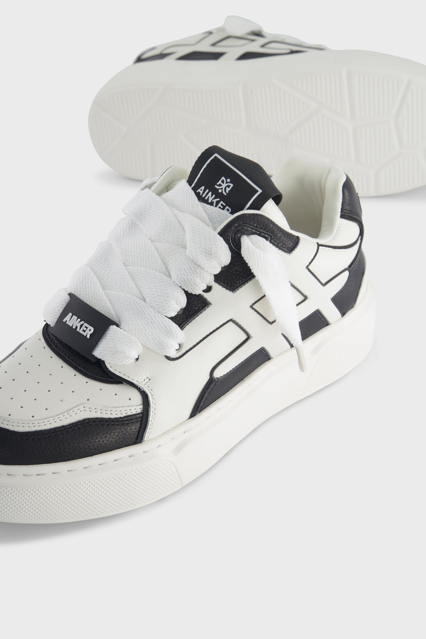 Backdoor Leather Black White