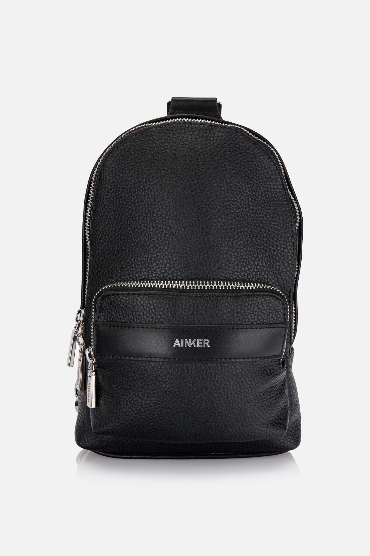 Black Sling Leather Bag