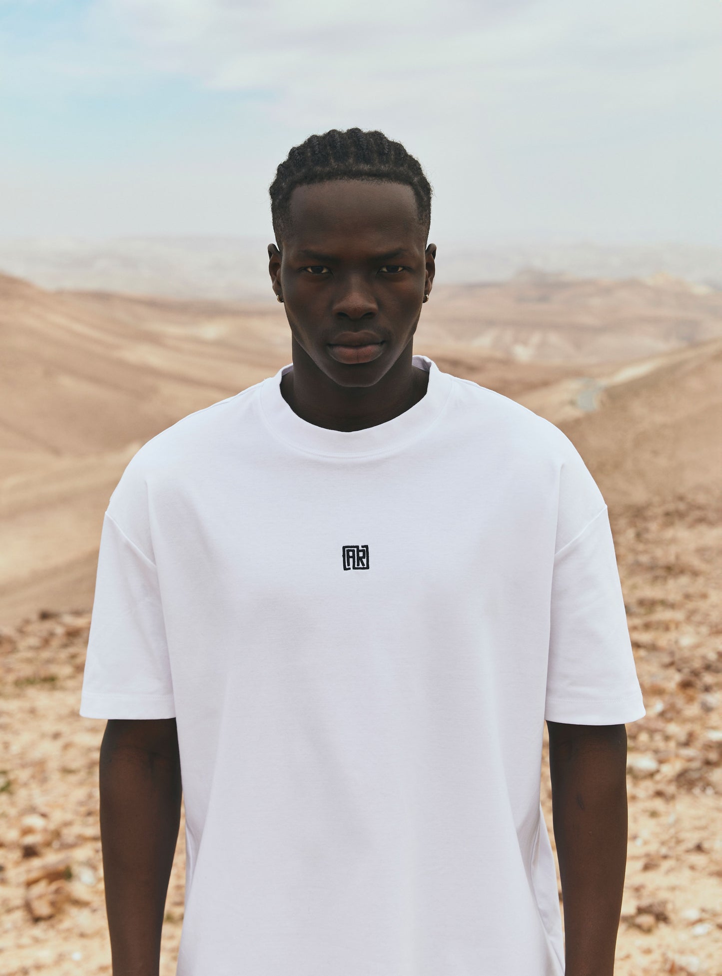 Square White Mercerize T-Shirt