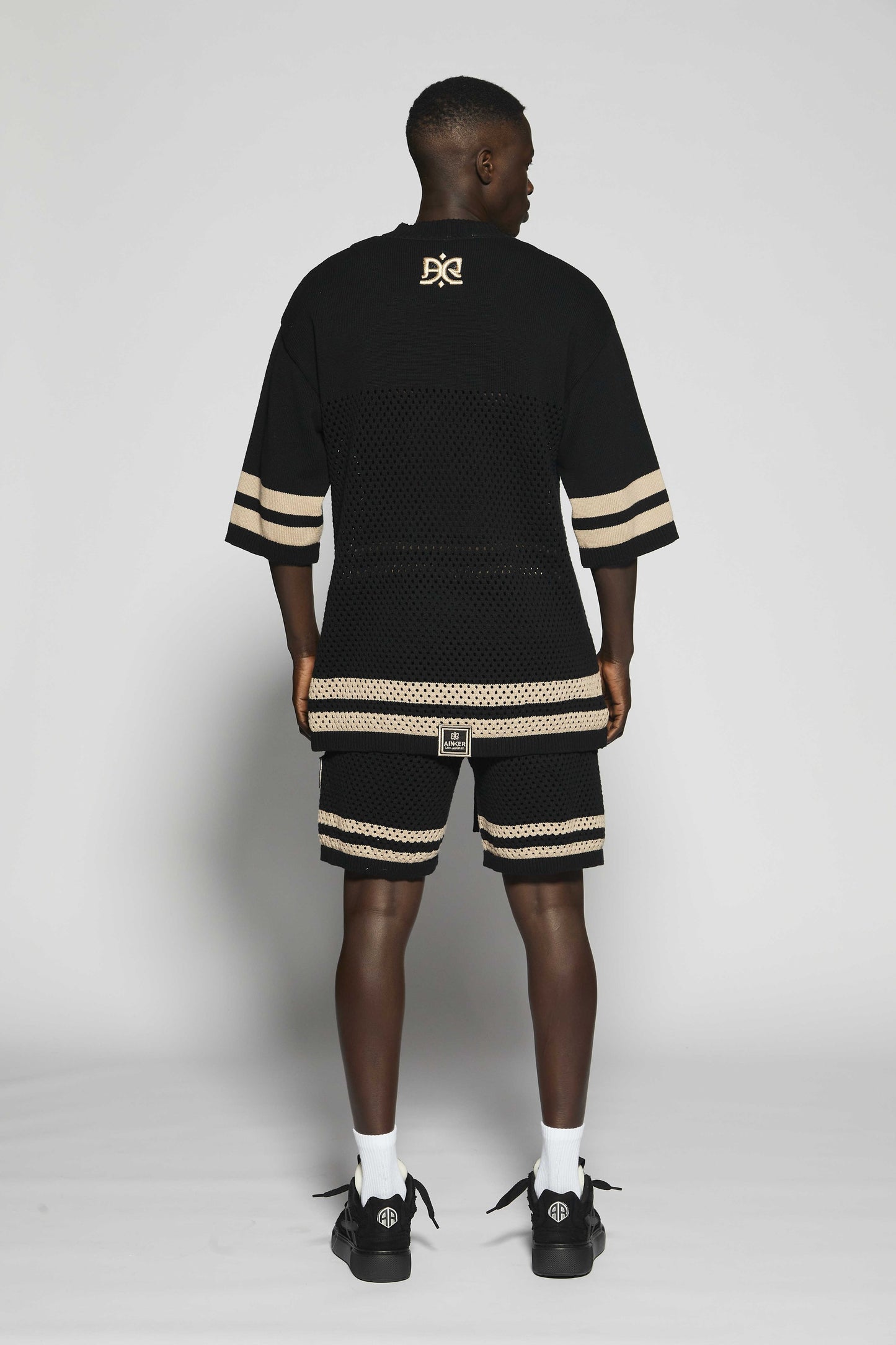 Black Mesh Short Pant