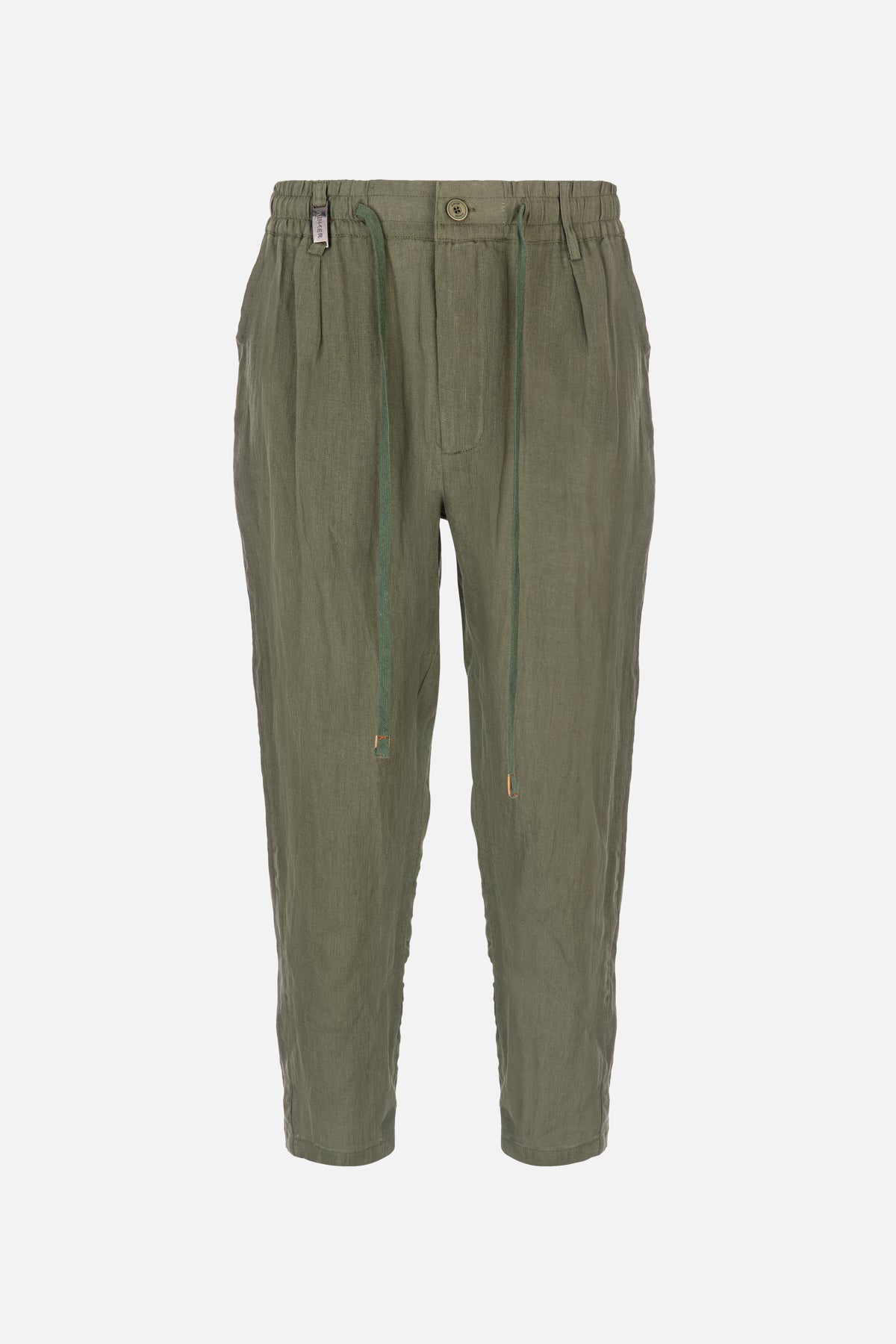 Linen Green Long Pants
