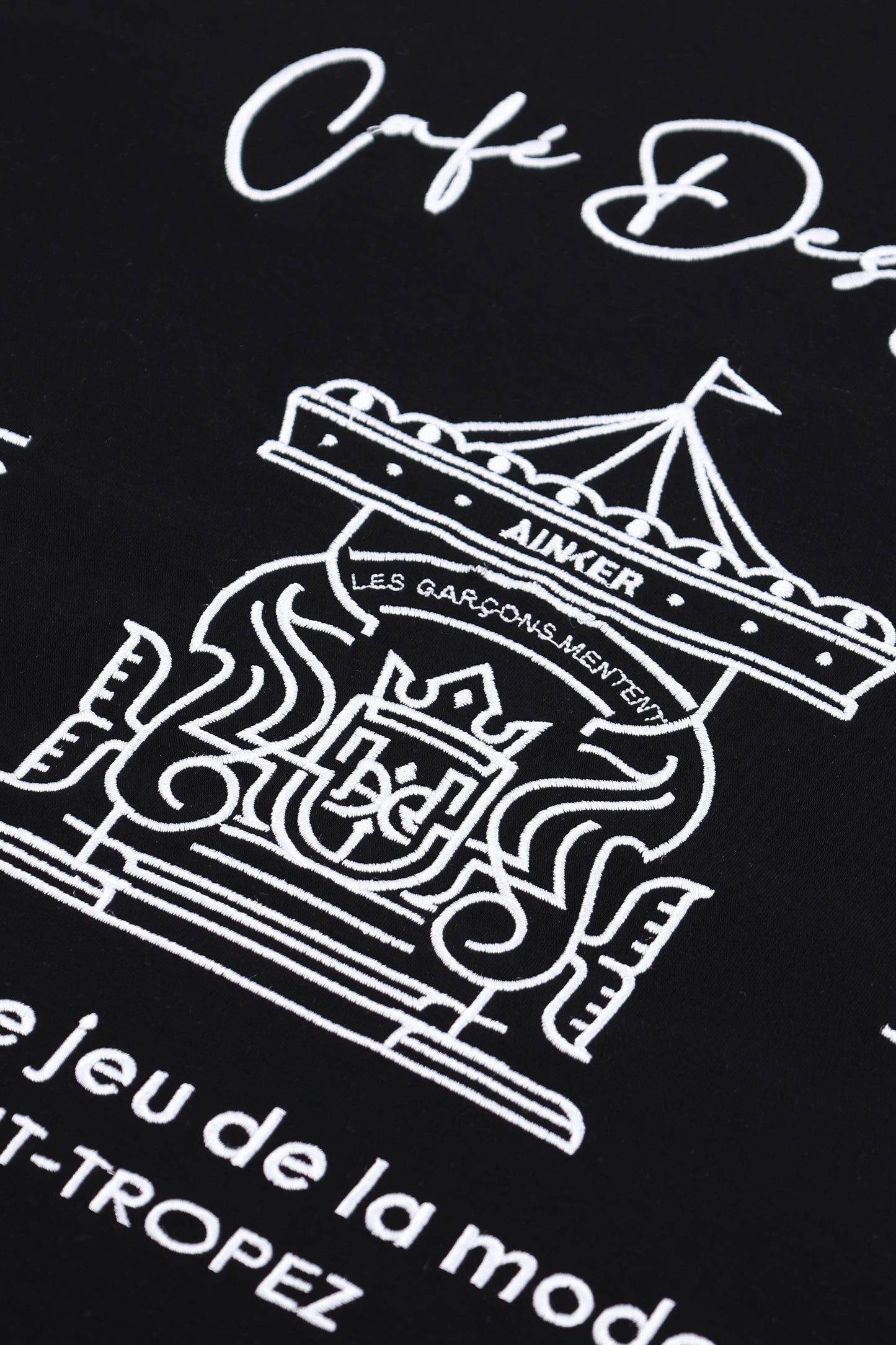 Mercerized 737 Black T-Shirt
