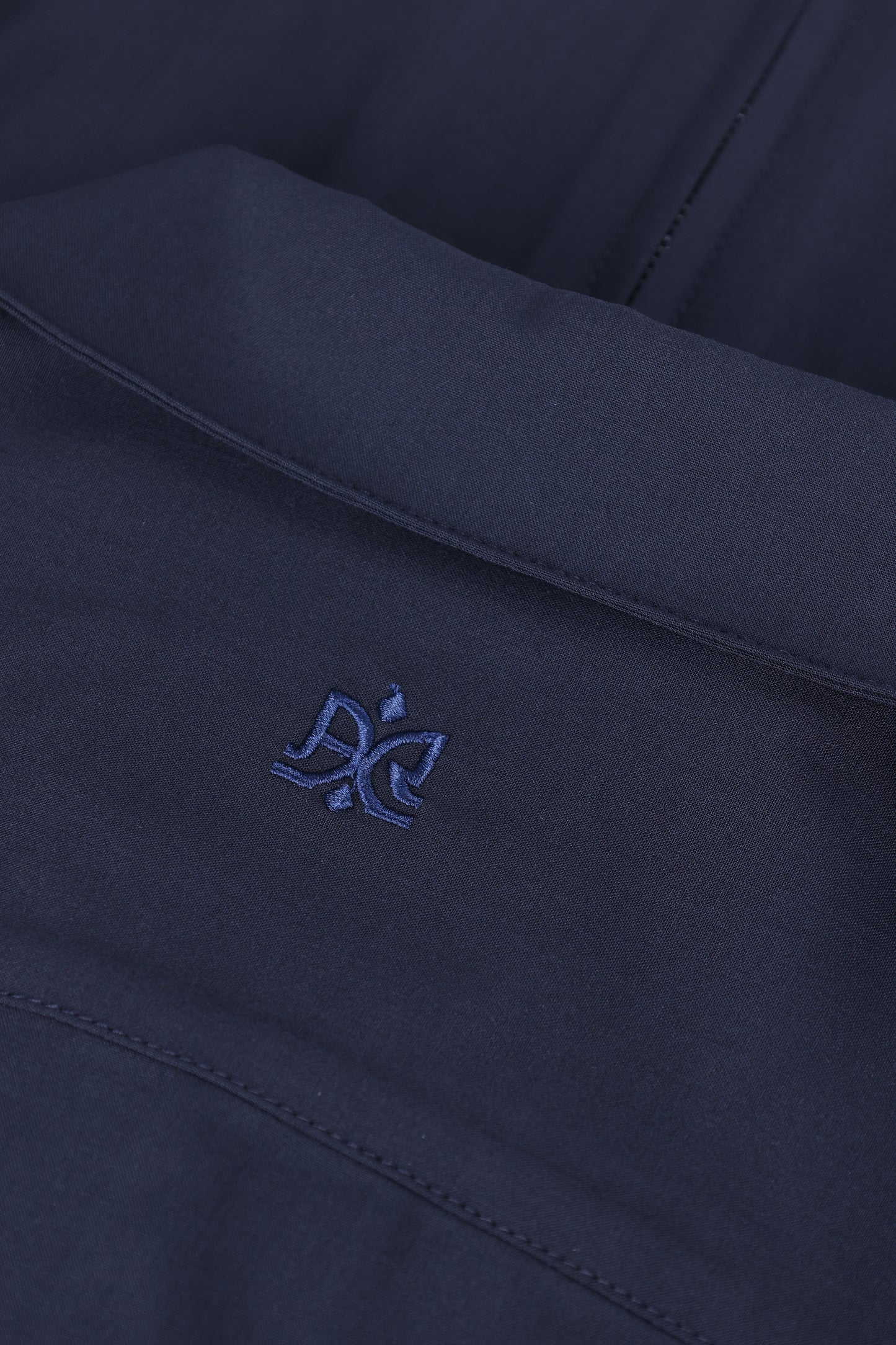 Wool Blend Navy 778 Zipper Shirt