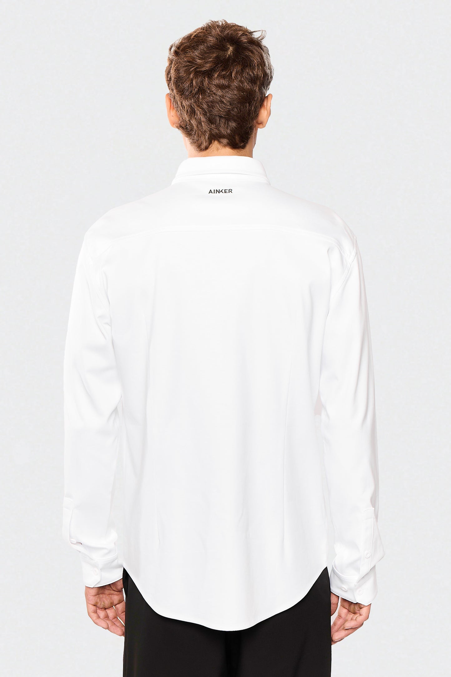 White Mercerize 642 Button Shirt