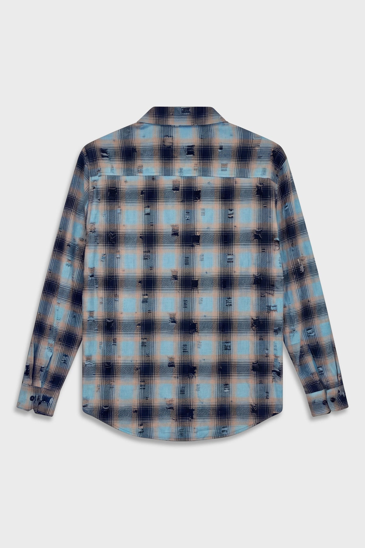 Flannel 1107 Blue Plaid Overshirt