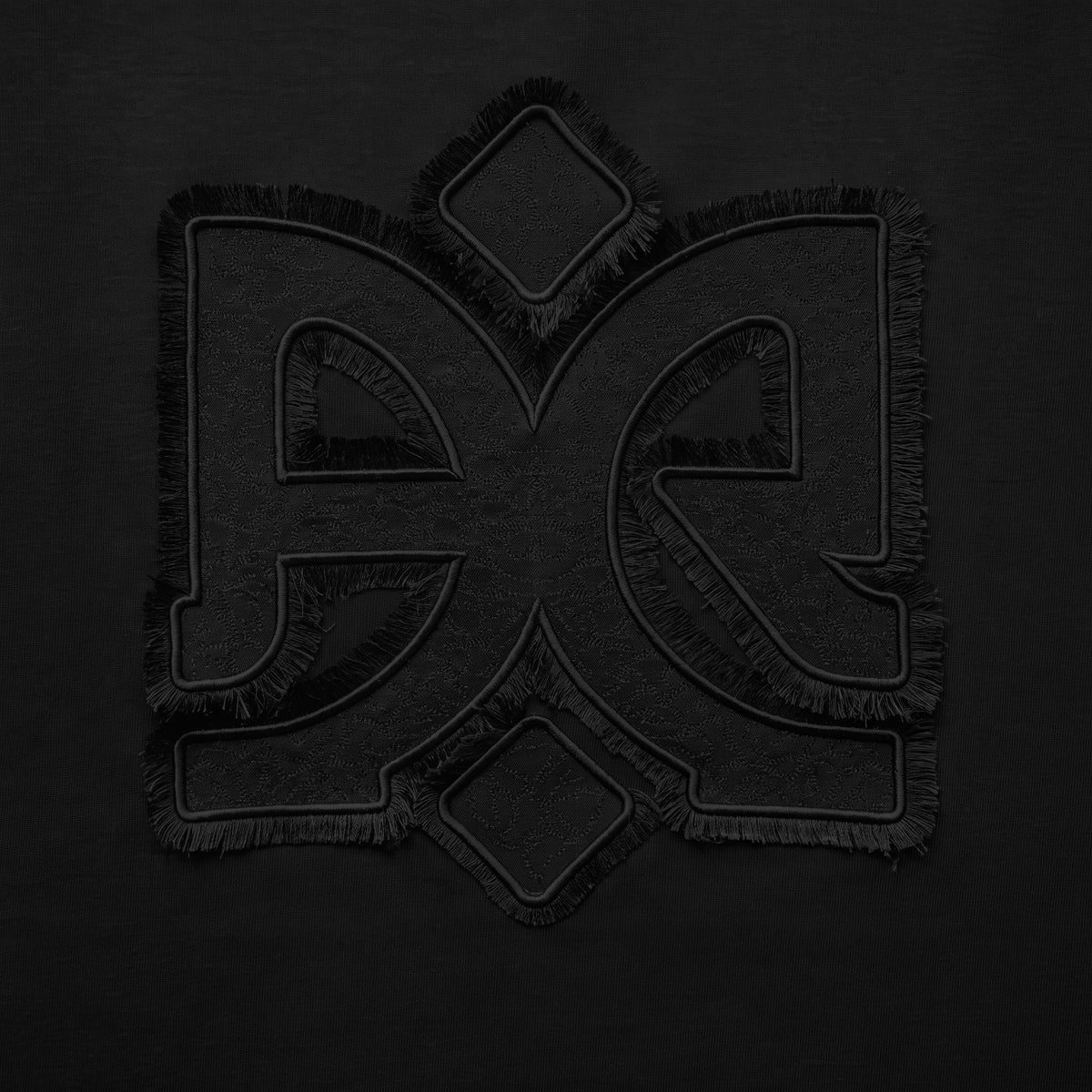 Mercerized 1043 Black T-Shirt