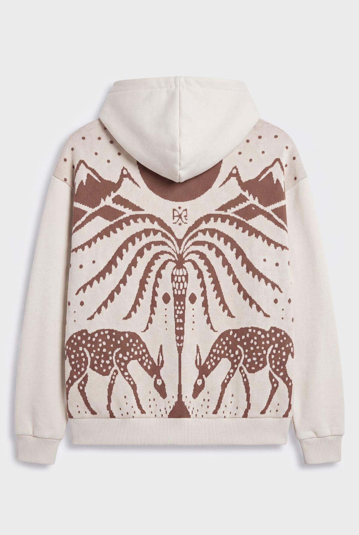 1130 Off White Knit Hoodie