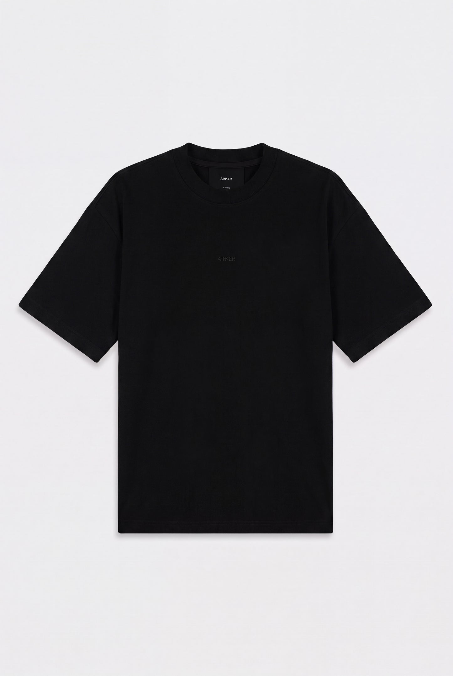 Mercerized 1002 Black T-Shirt