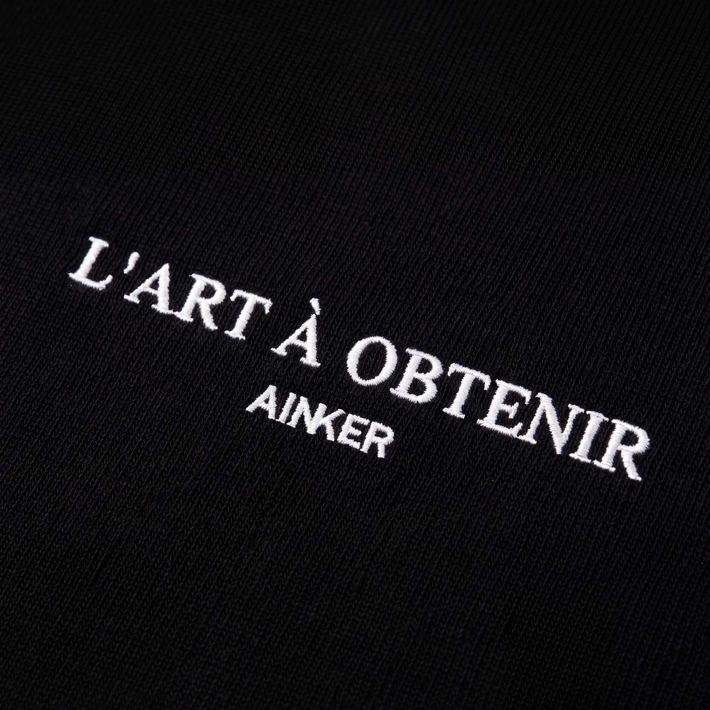 Mercerized 1132 Black T-Shirt