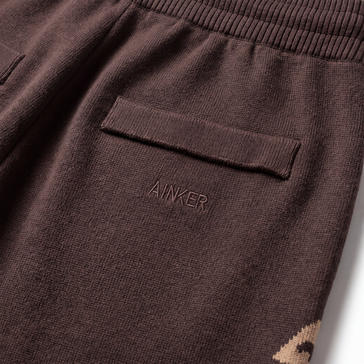 1127 Brown Knit Pant