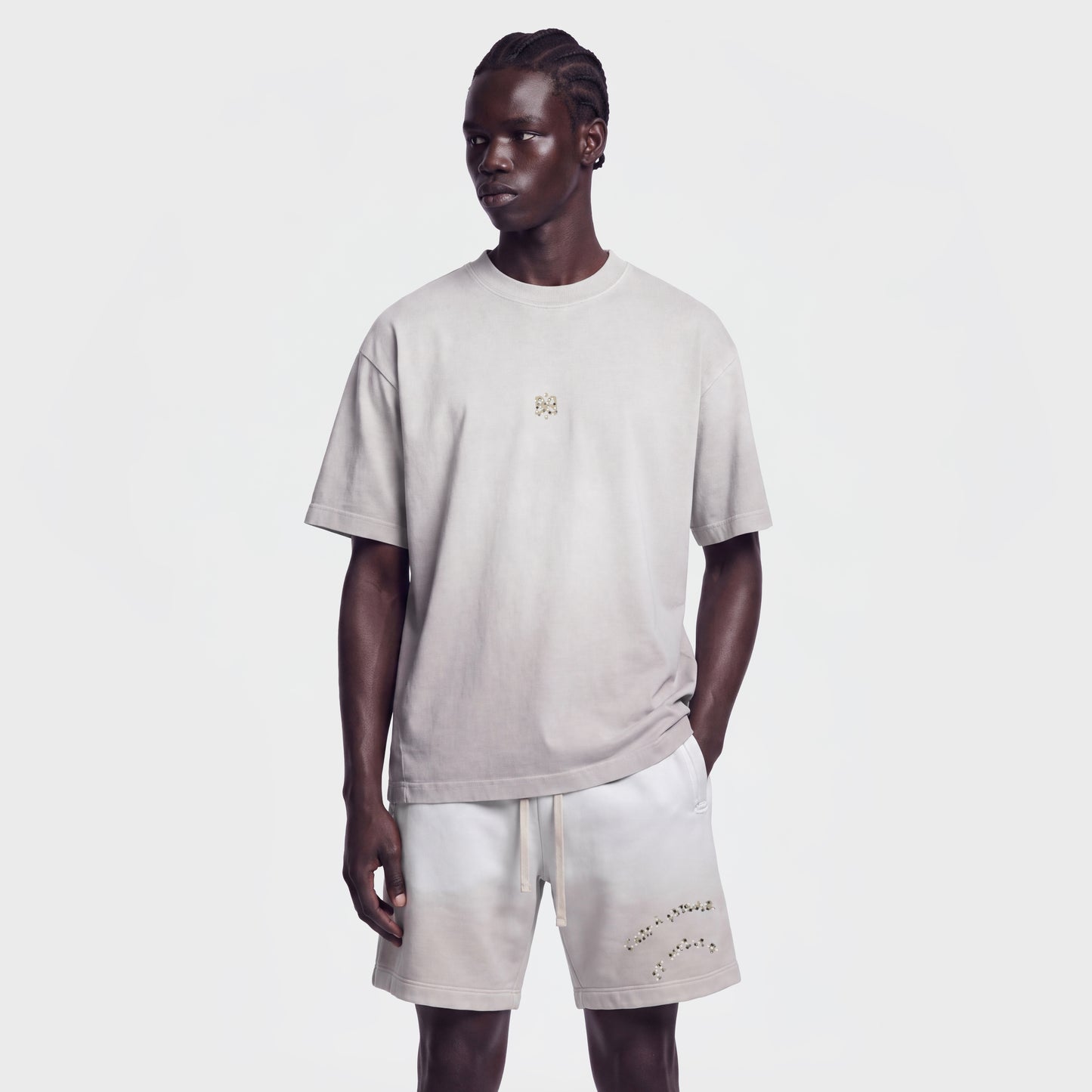 Cotton Wash 1108 Light Gray Pant