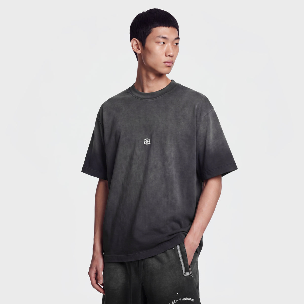 Cotton Wash 1108 Black T-Shirt