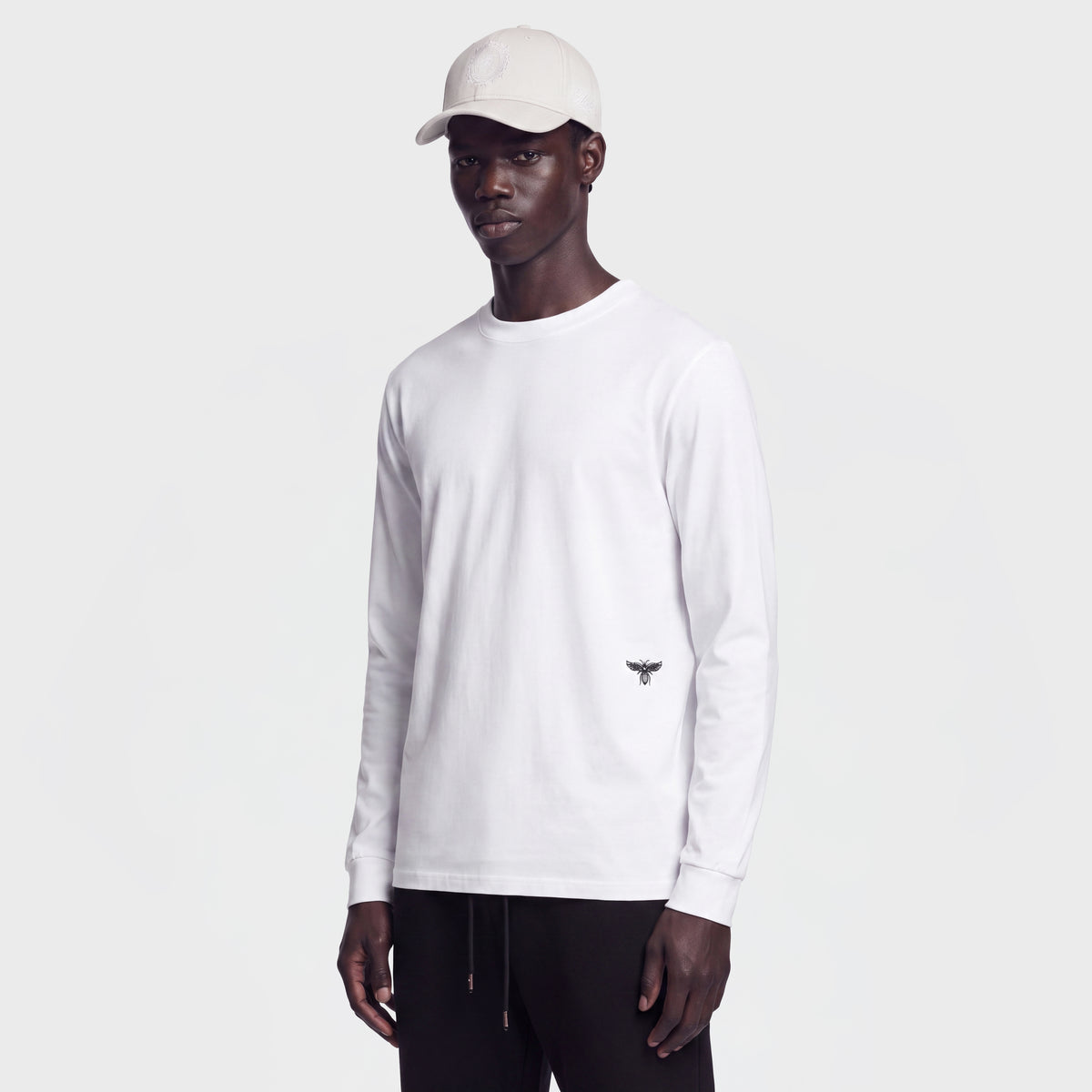 Mercerized 1025 Long White T-Shirt