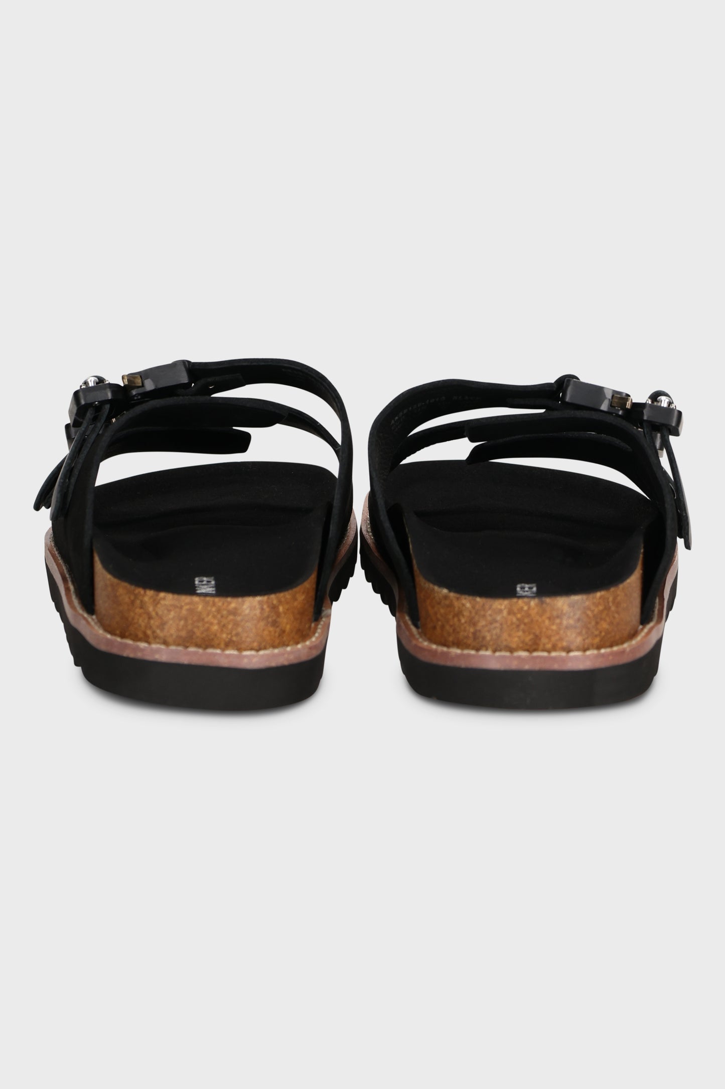 Swish Buckle Black Suede
