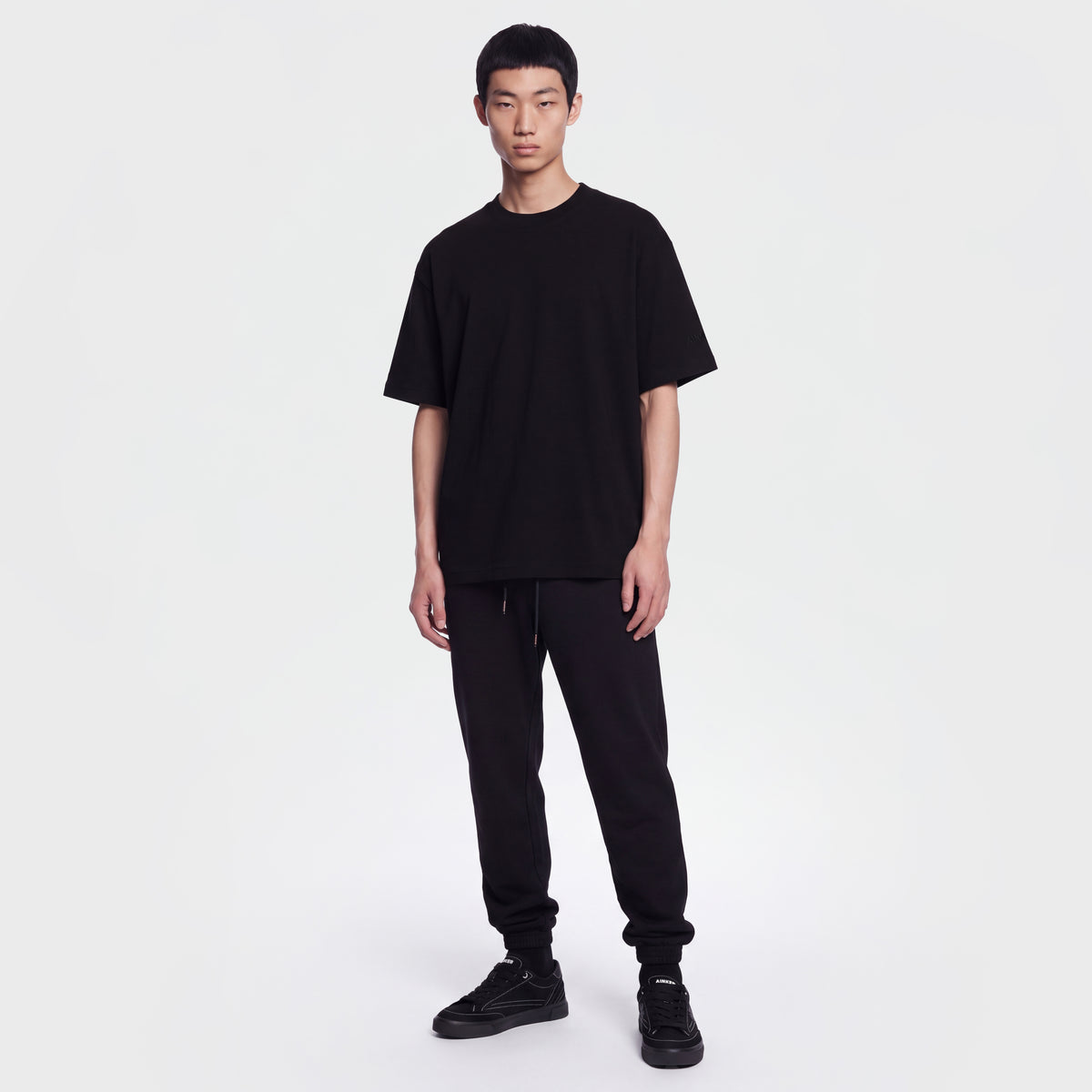 Mercerized 1043 Black T-Shirt