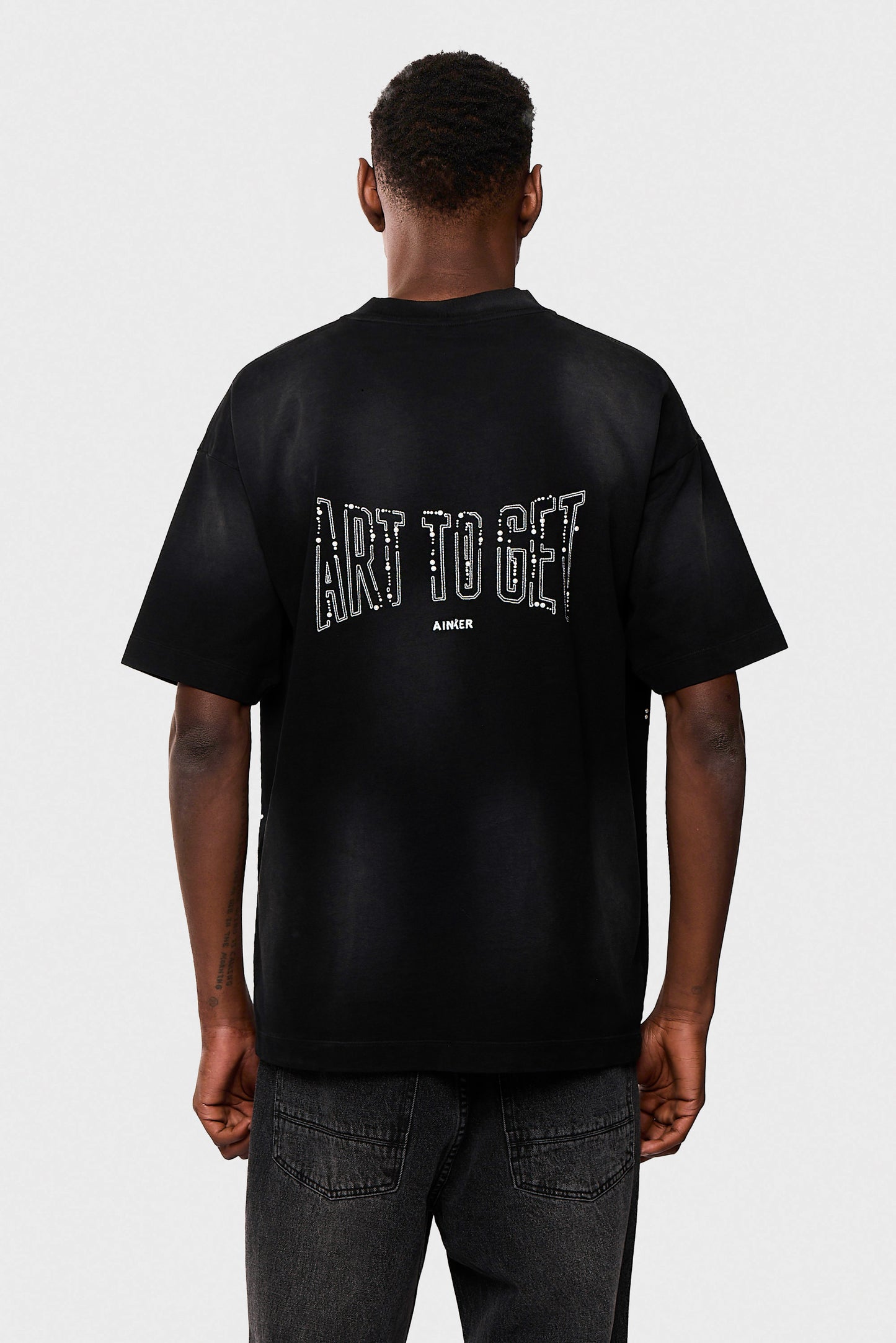 Cotton Wash 717 Black T-Shirt