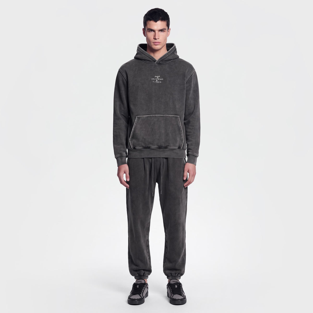 1117 Black Hoodie - full look