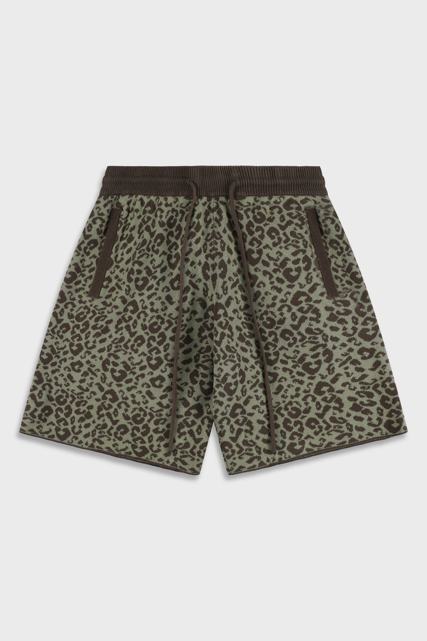 Leopard 814 Green Knit Short Pant