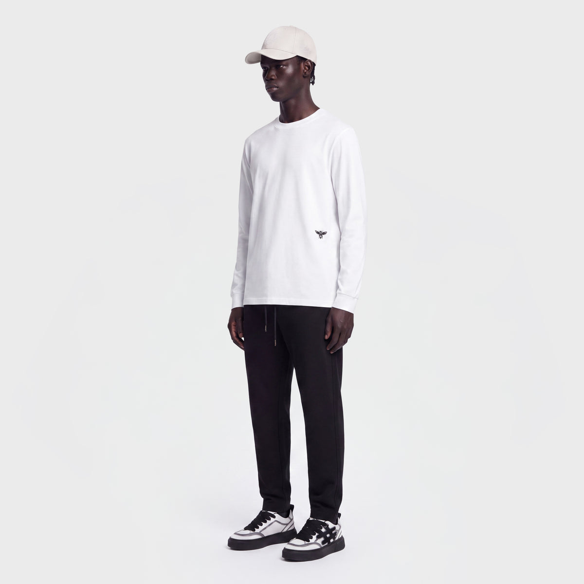 Mercerized 1025 Long White T-Shirt
