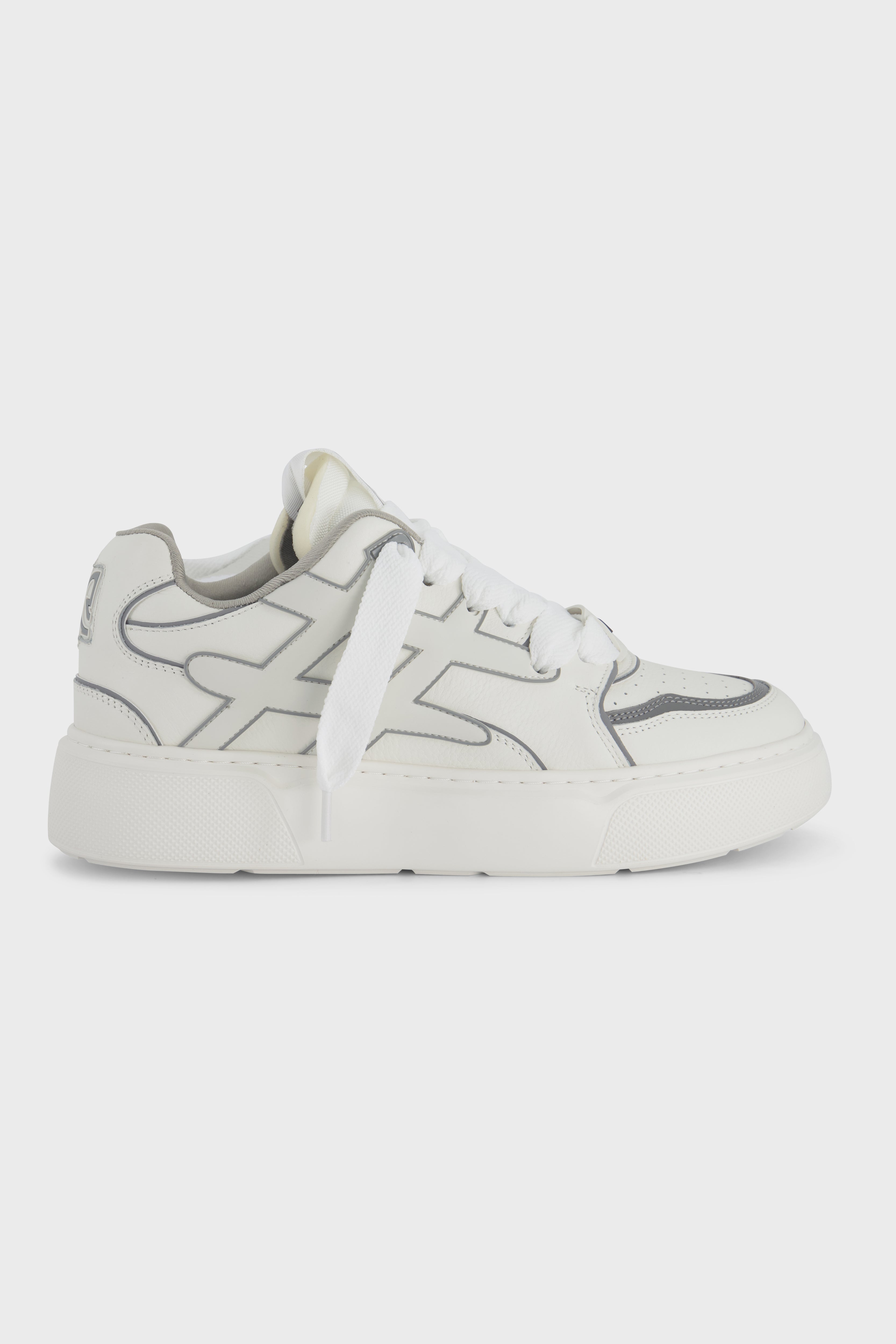 Backdoor Leather White Gray