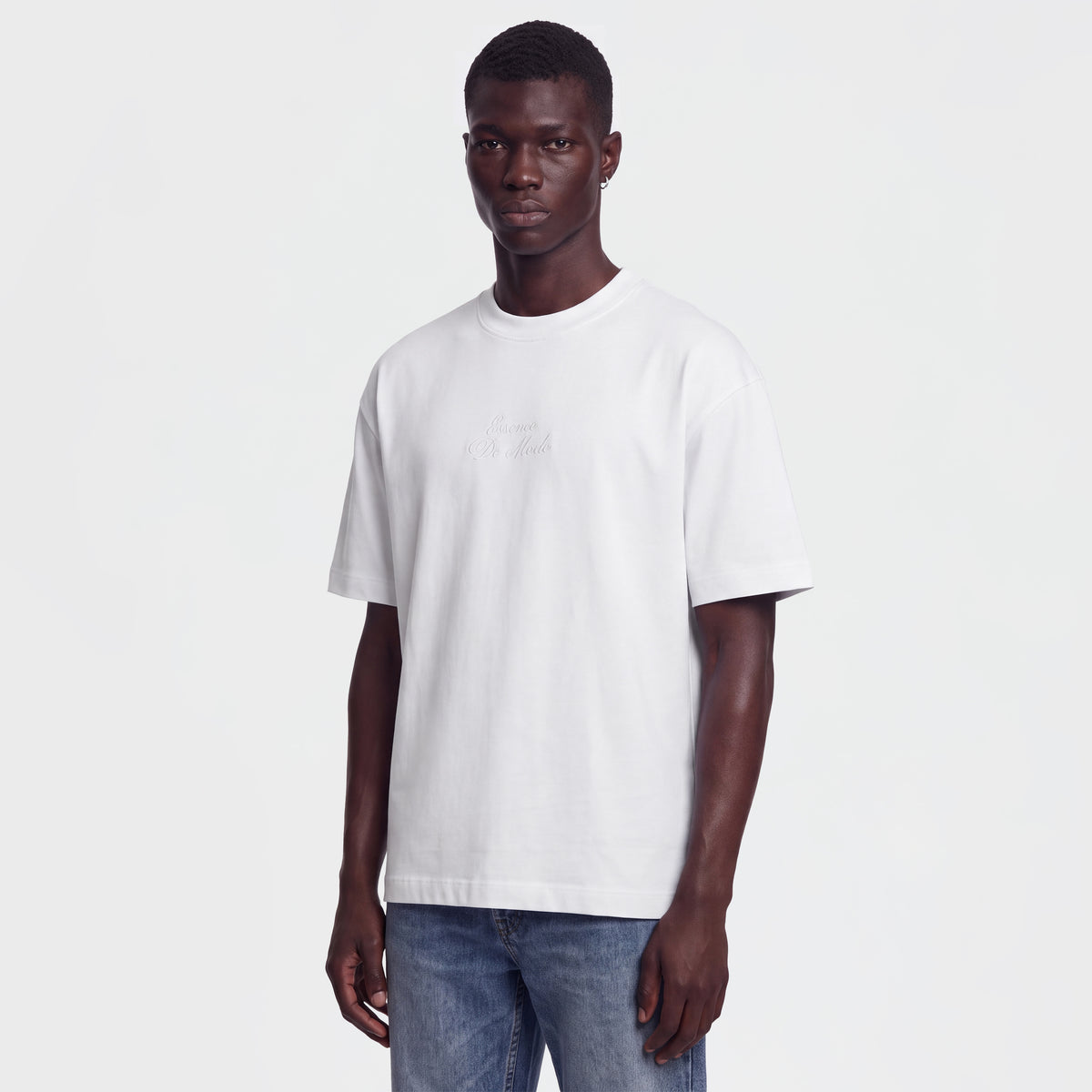 Mercerized 1163 White T-Shirt