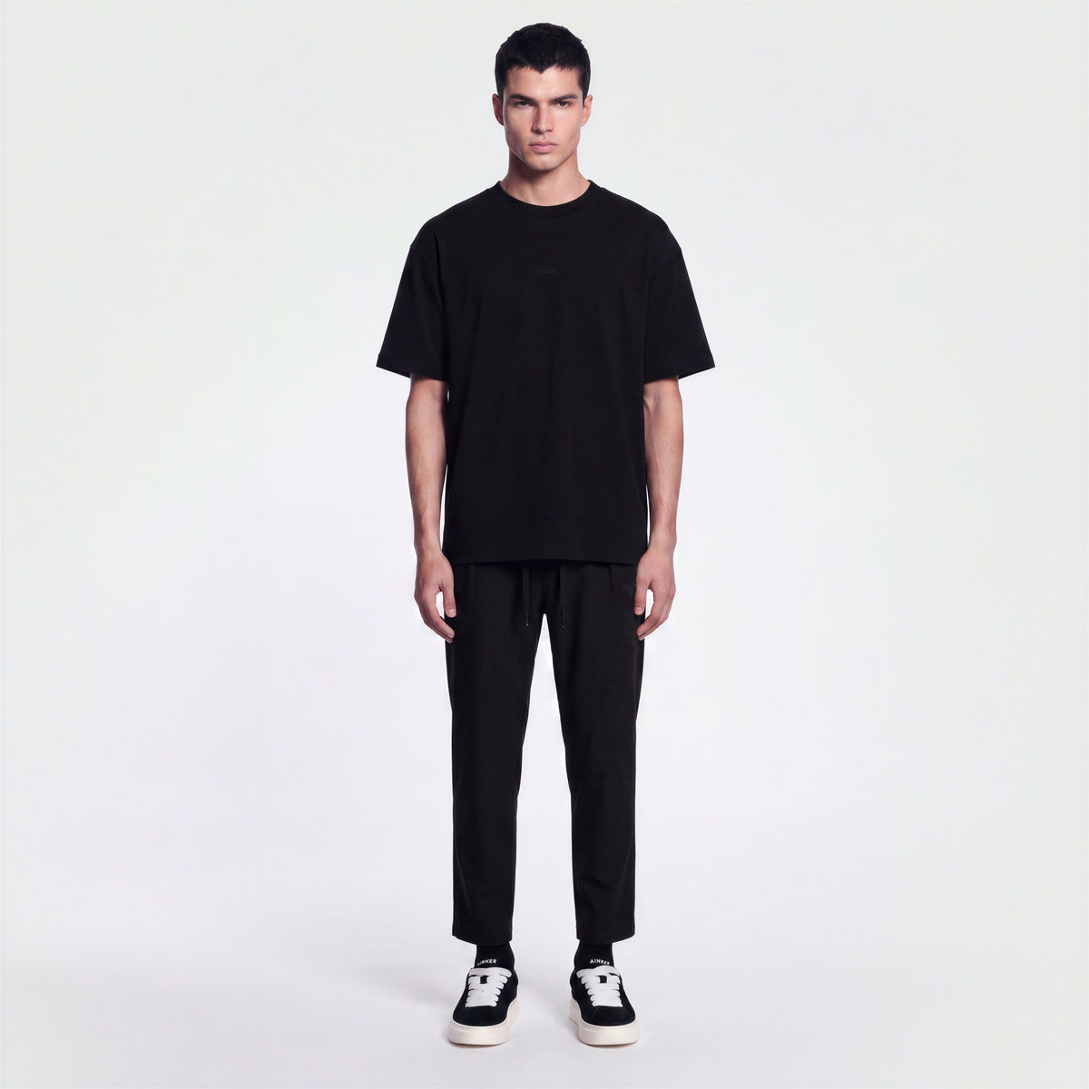 Mercerized 1002 Black T-Shirt