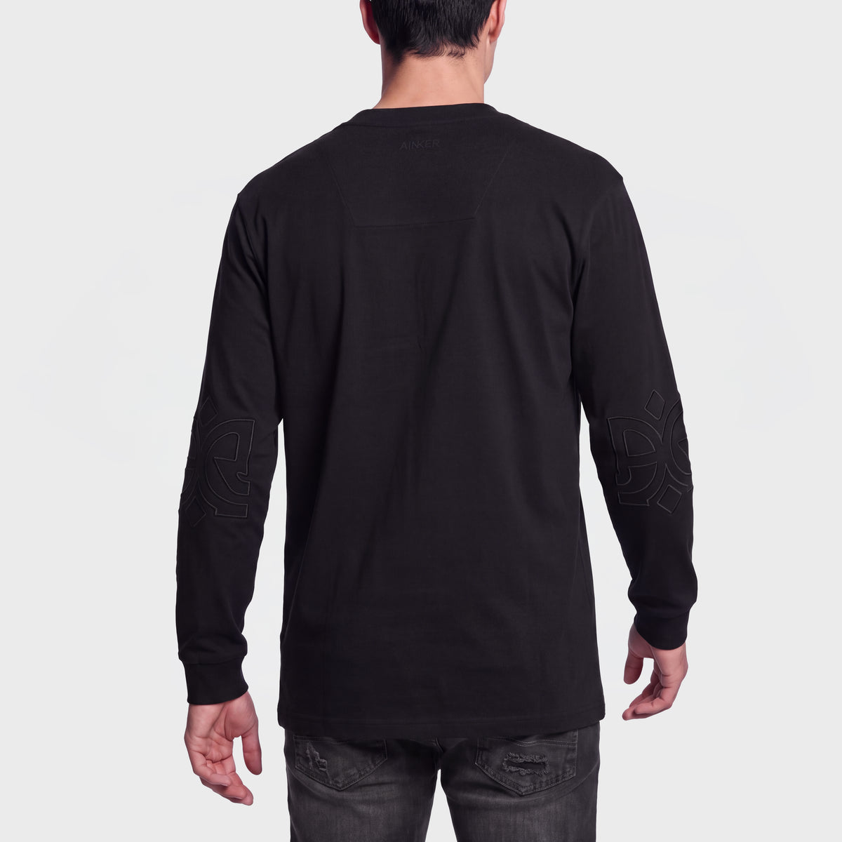 Mercerized 1022 Long Black T-Shirt