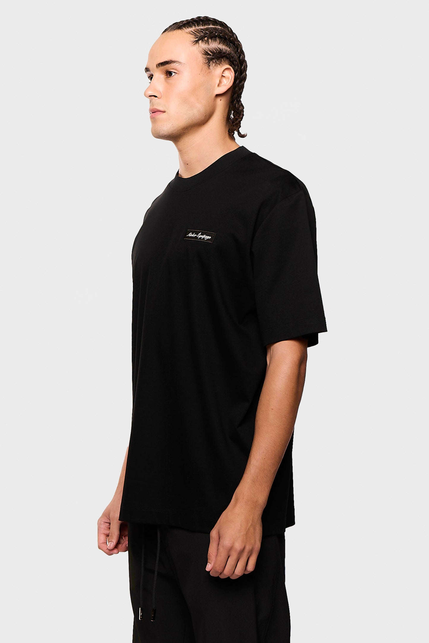 Mercerized 632 Black T-Shirt