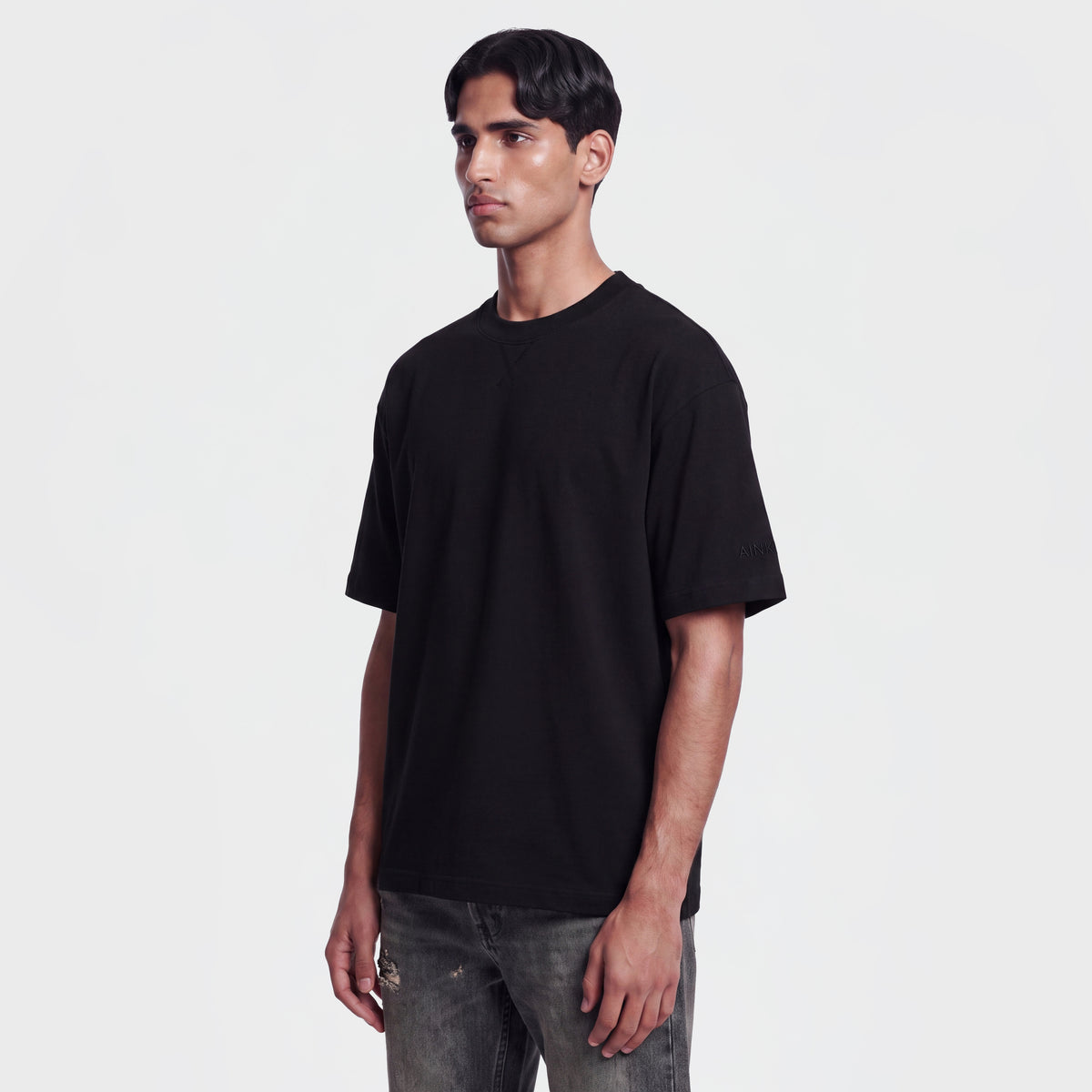 Mercerized 1012 Black T-Shirt