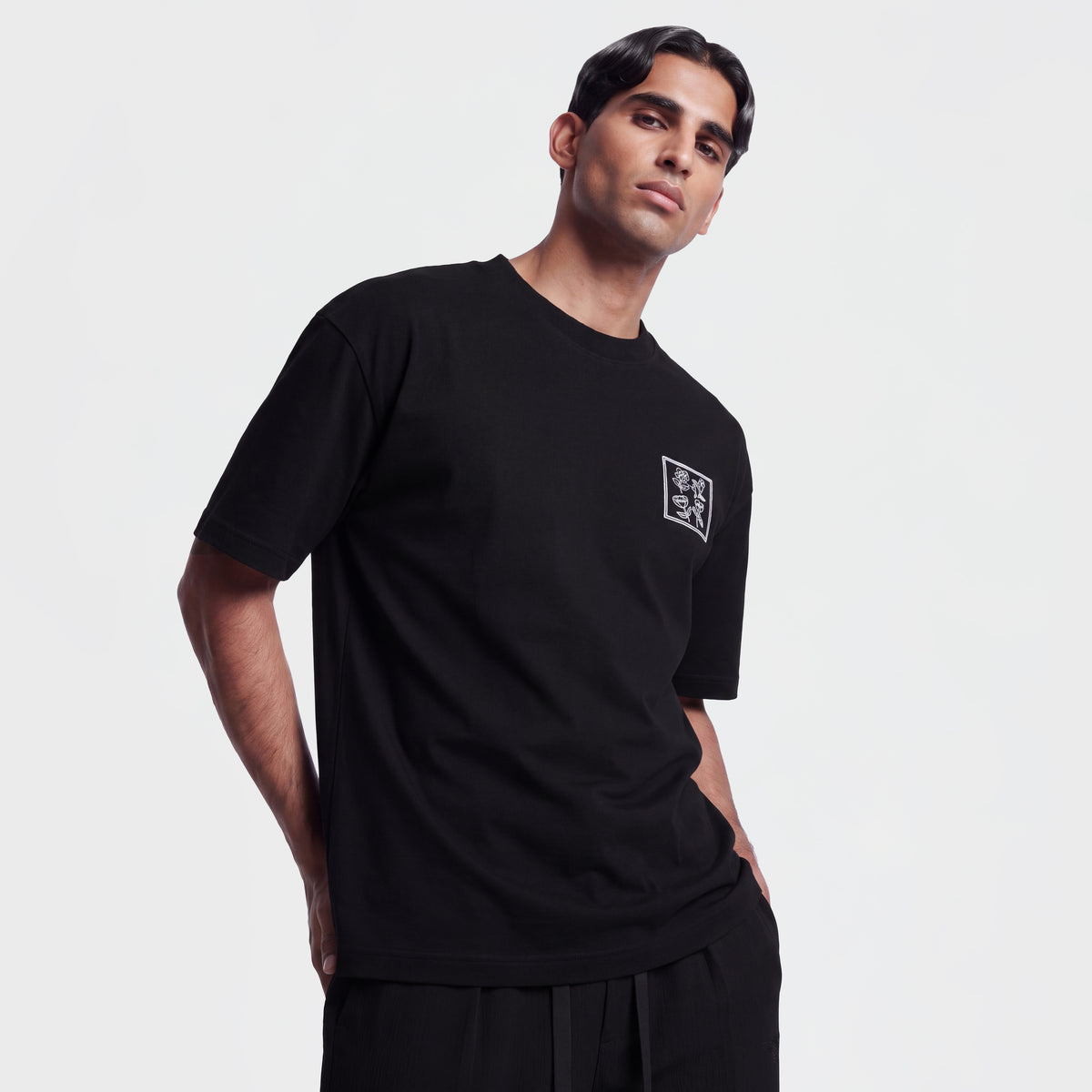 Mercerized 1149 Black T-Shirt