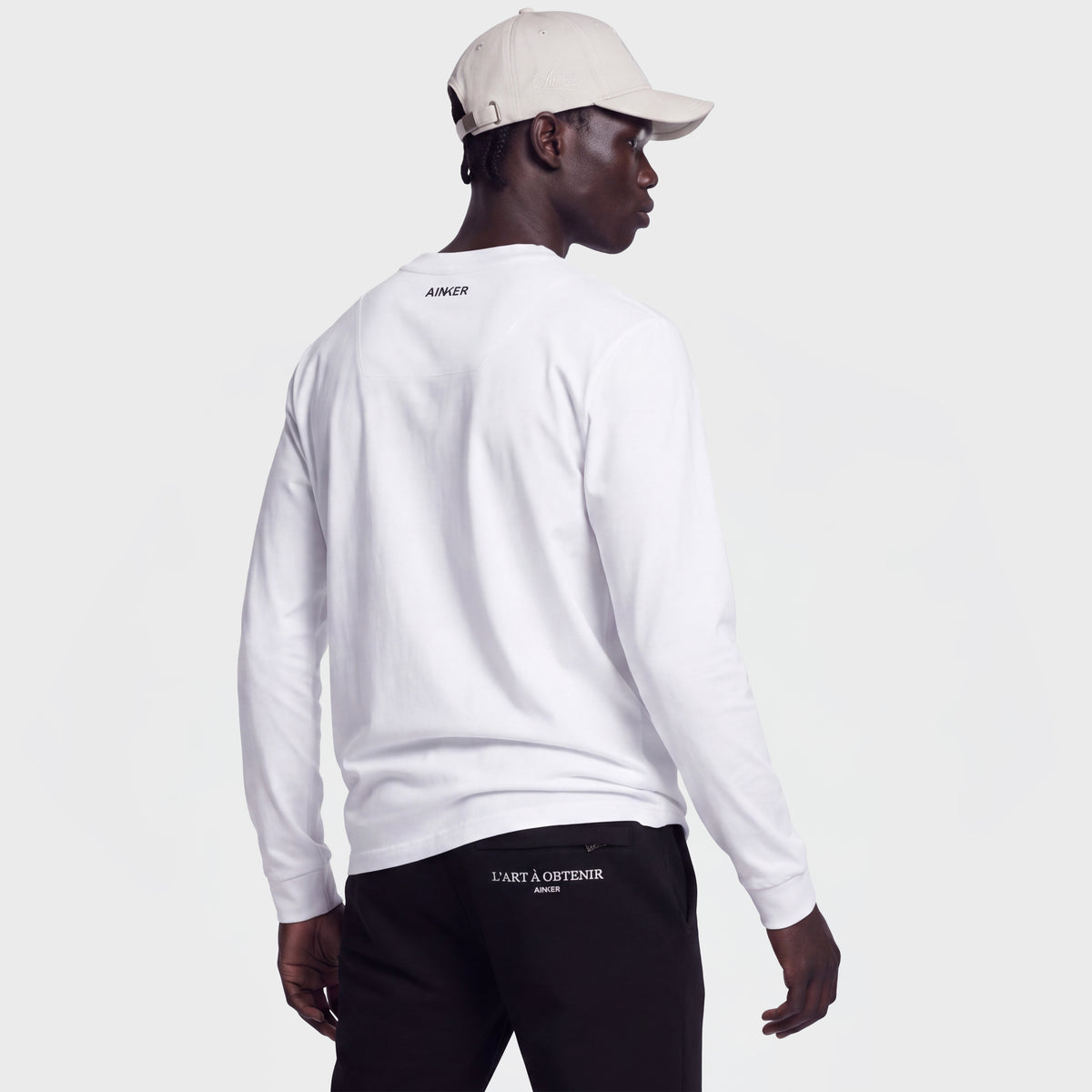 Mercerized 1025 Long White T-Shirt