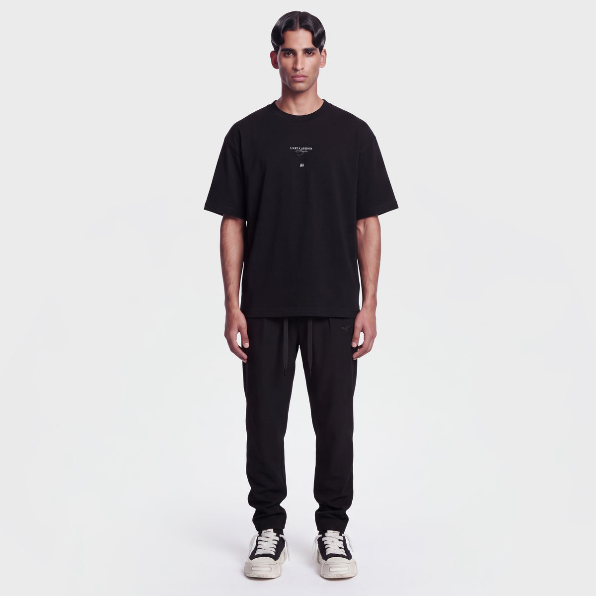 Mercerized 1019 Black T-Shirt