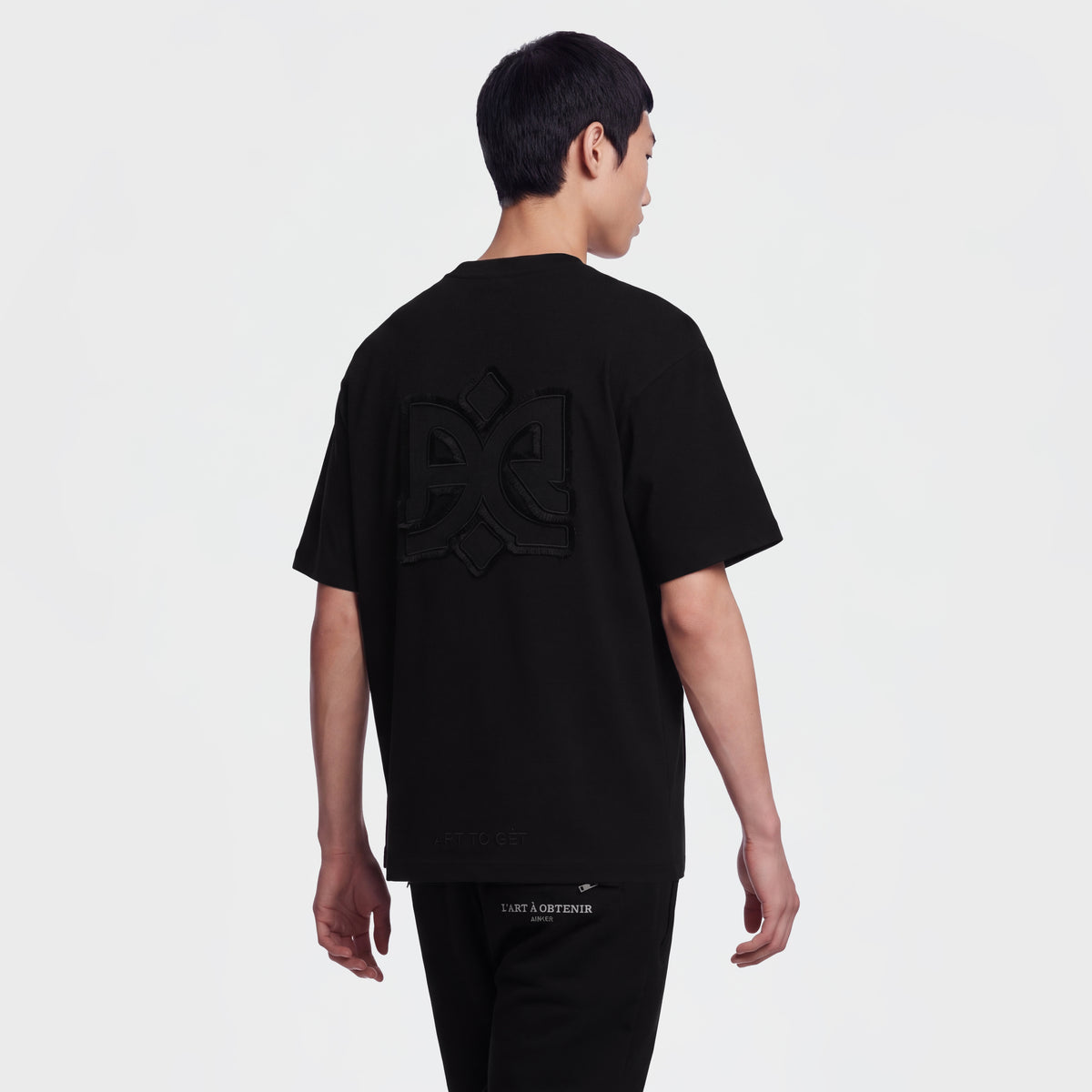 Mercerized 1043 Black T-Shirt