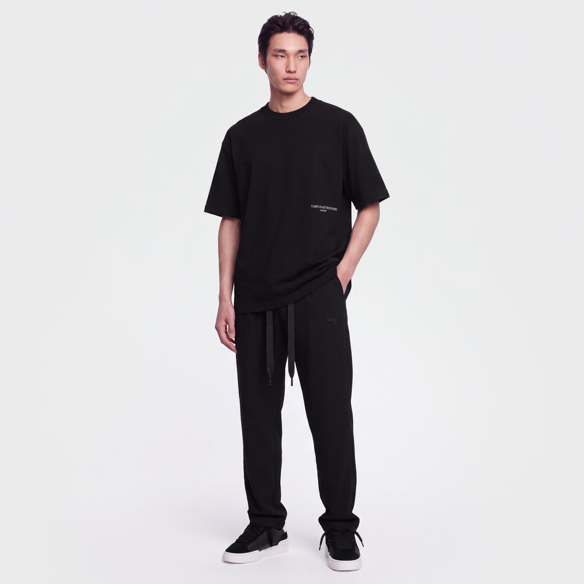 Mercerized 1132 Black T-Shirt