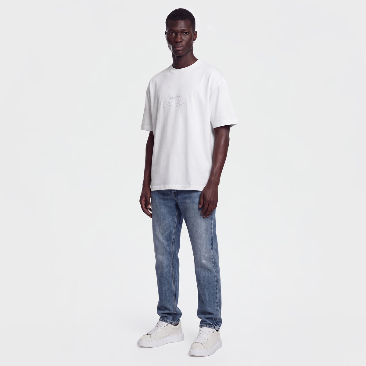 Mercerized 1163 White T-Shirt