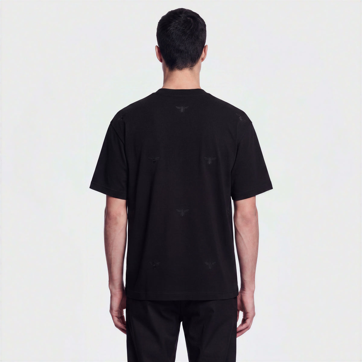 Mercerized 1002 Black T-Shirt