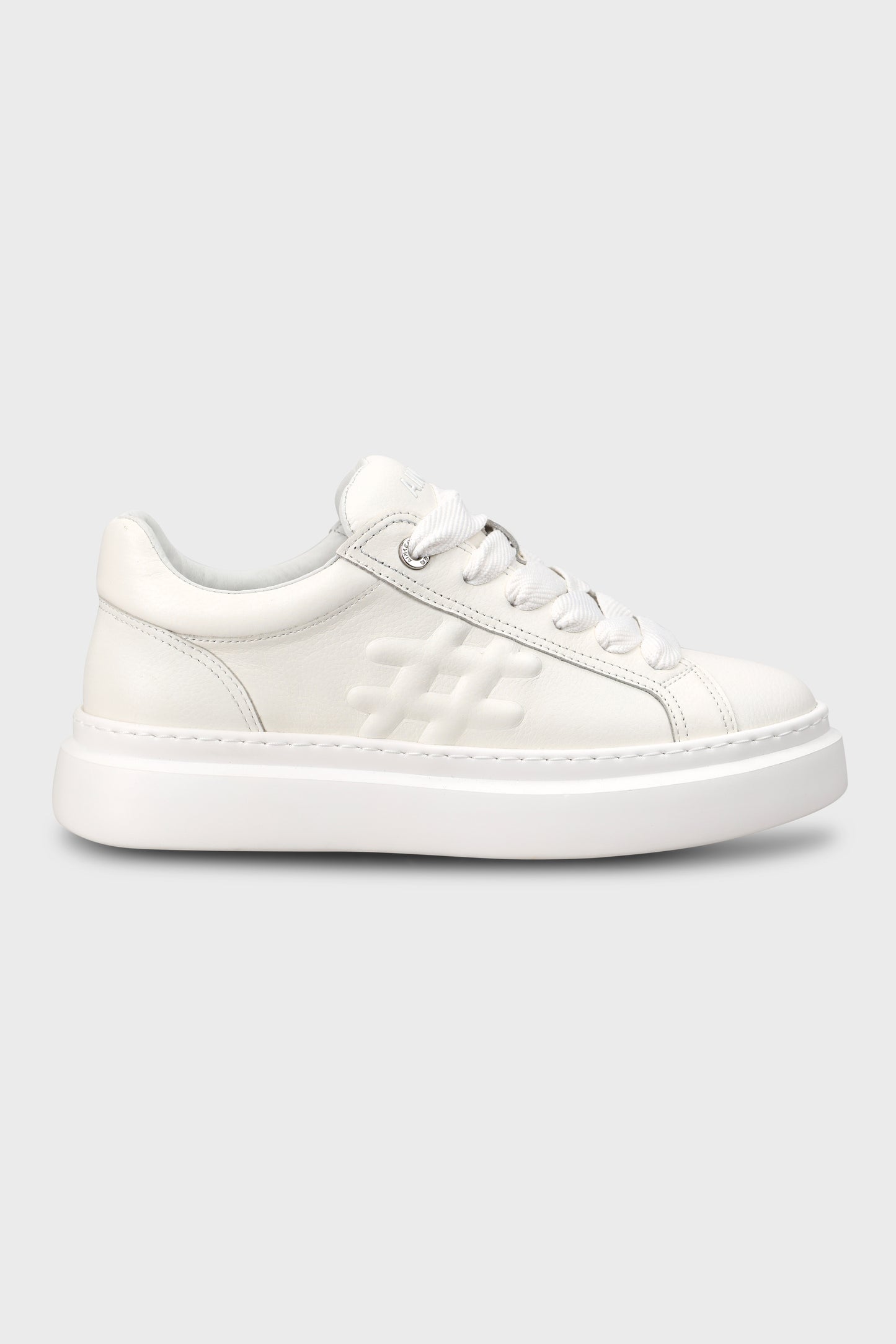 Drop Line White Leather