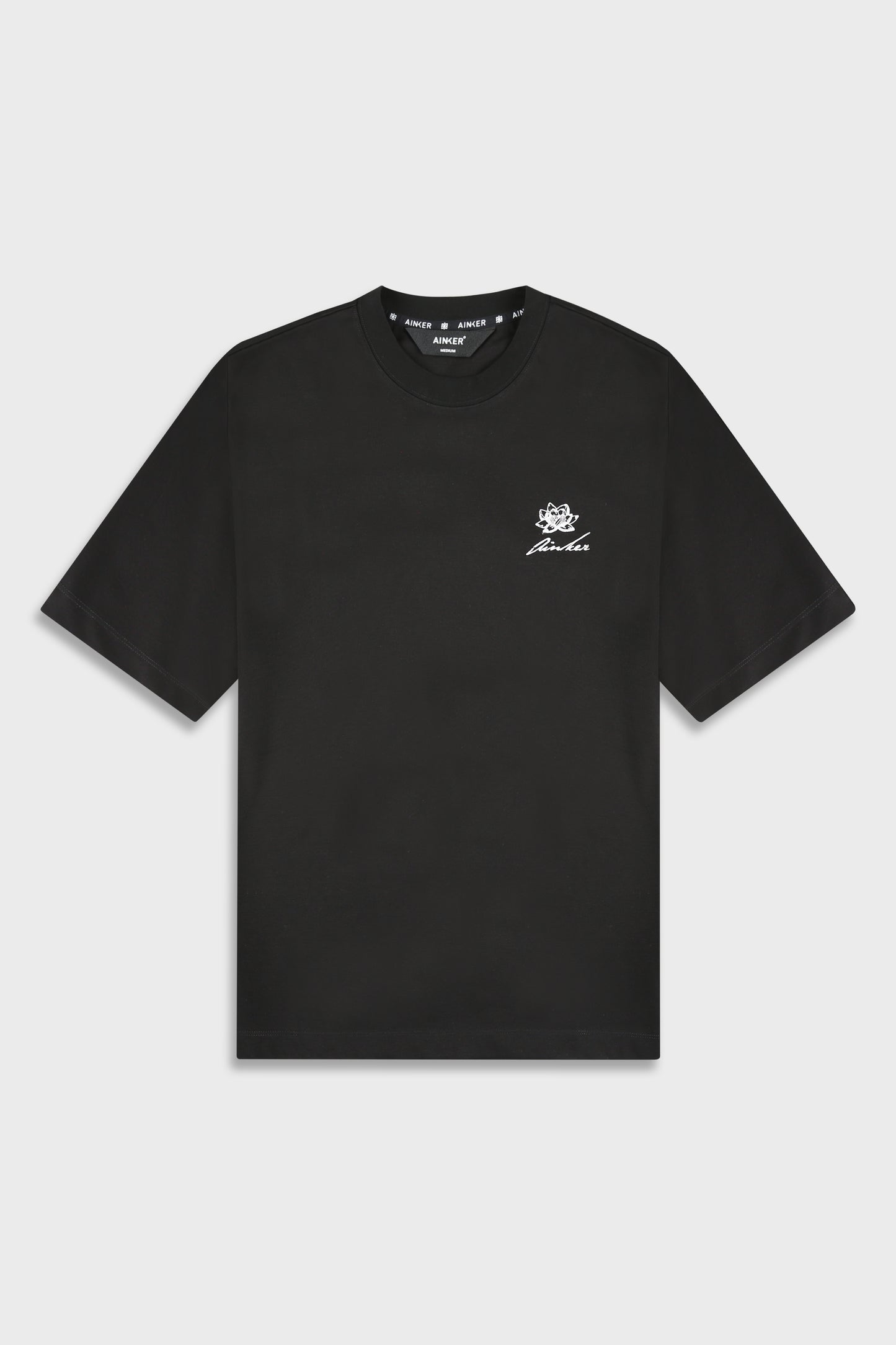 Mercerized 550 Black T-Shirt
